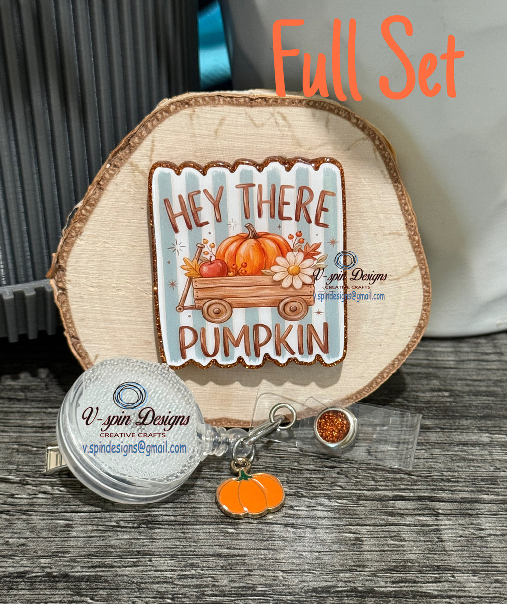 Hey There Pumpkin Fall Badge Reel