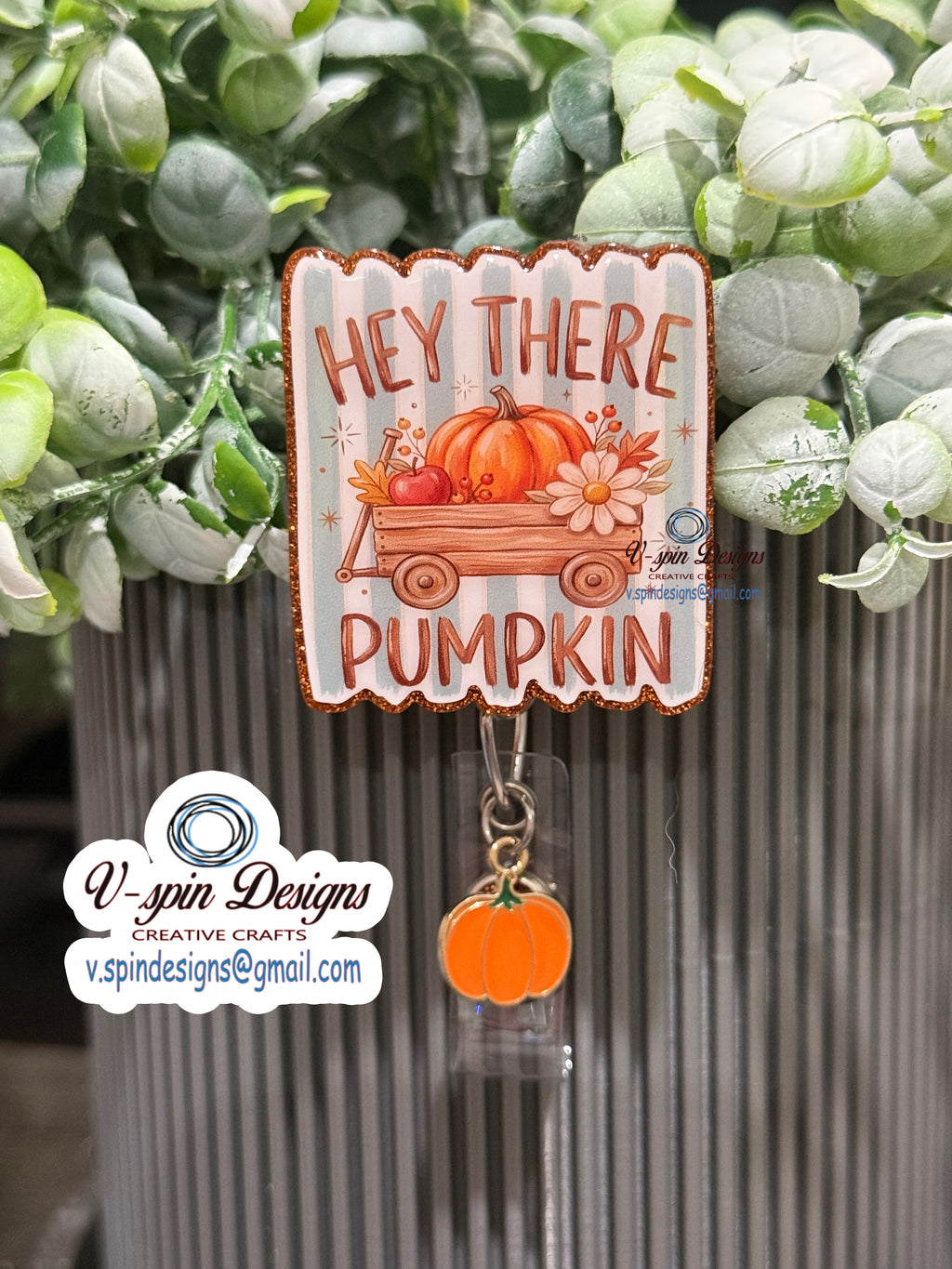 Hey There Pumpkin Fall Badge Reel