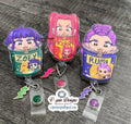 Ramen Noodle Cup Badge Reel | Retractable Acrylic ID Holder