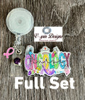 Oncology Nurse Badge Reel | Retractable Acrylic ID Holder