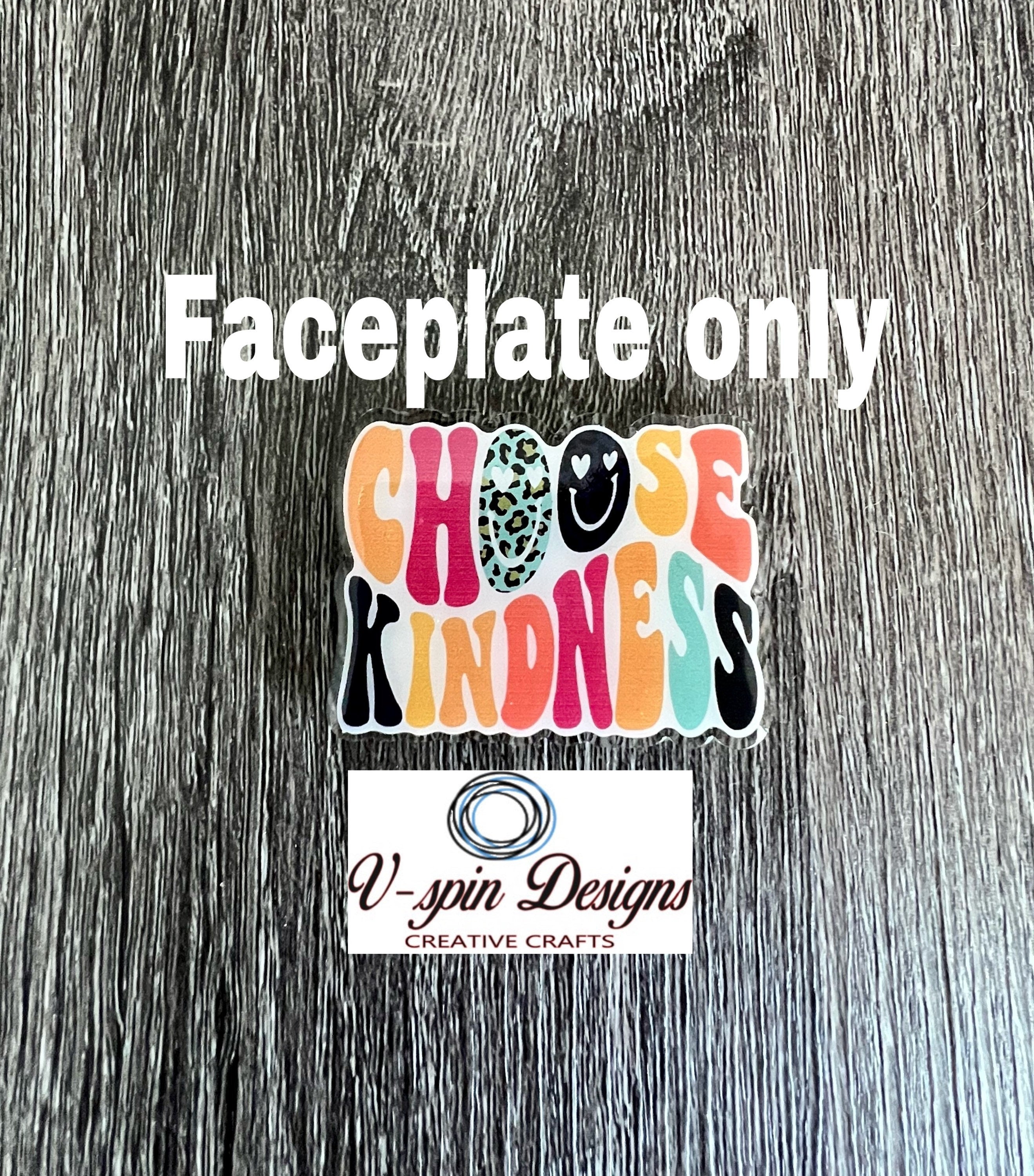 Choose Kindness Badge Reel: Acrylic ID Holder with Charm