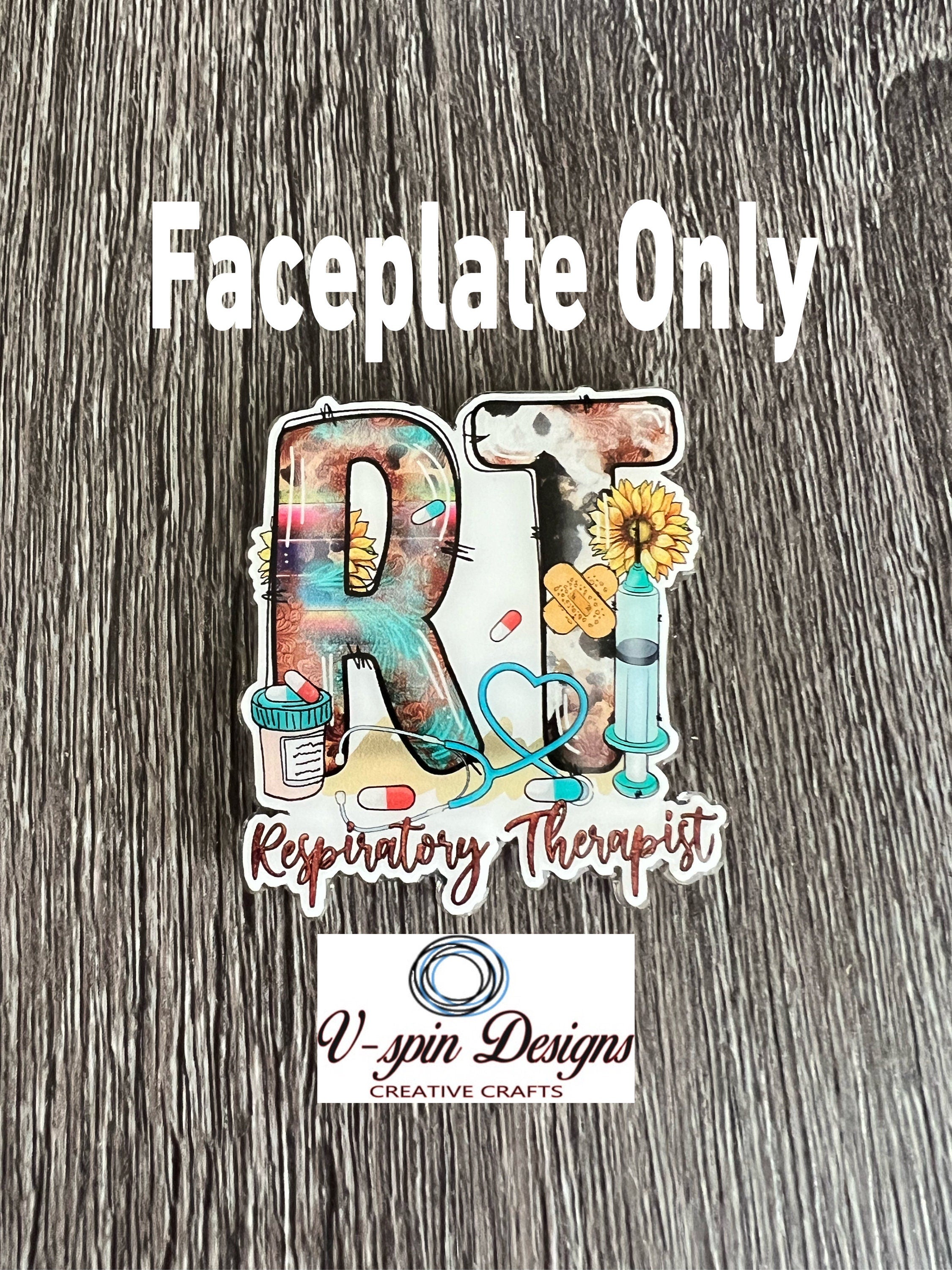 Respiratory Therapist Badge Reel: Acrylic Retractable ID Holder