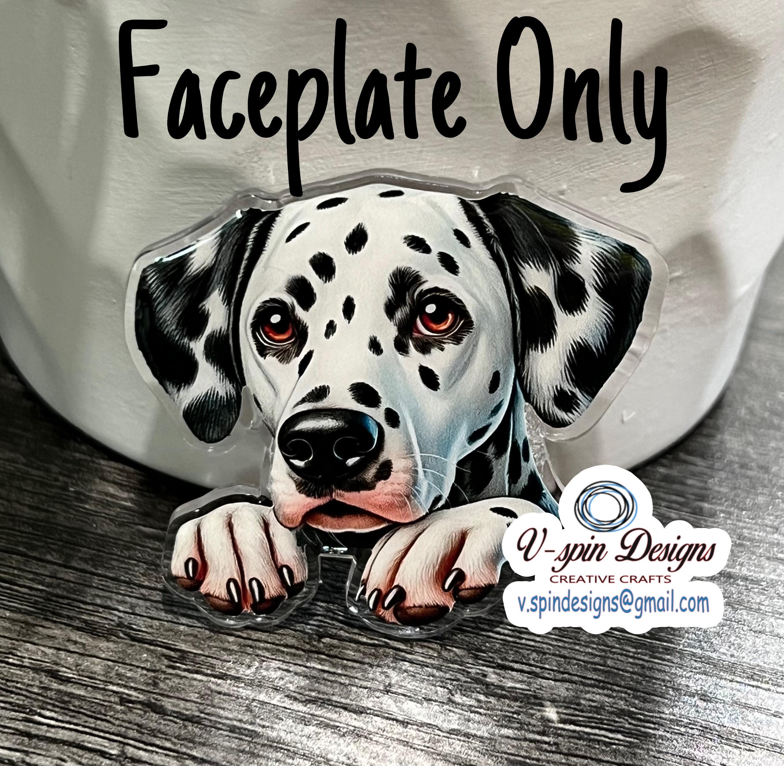 Dalmation dog badge reel/ID Holder/card holder/dog badge reel