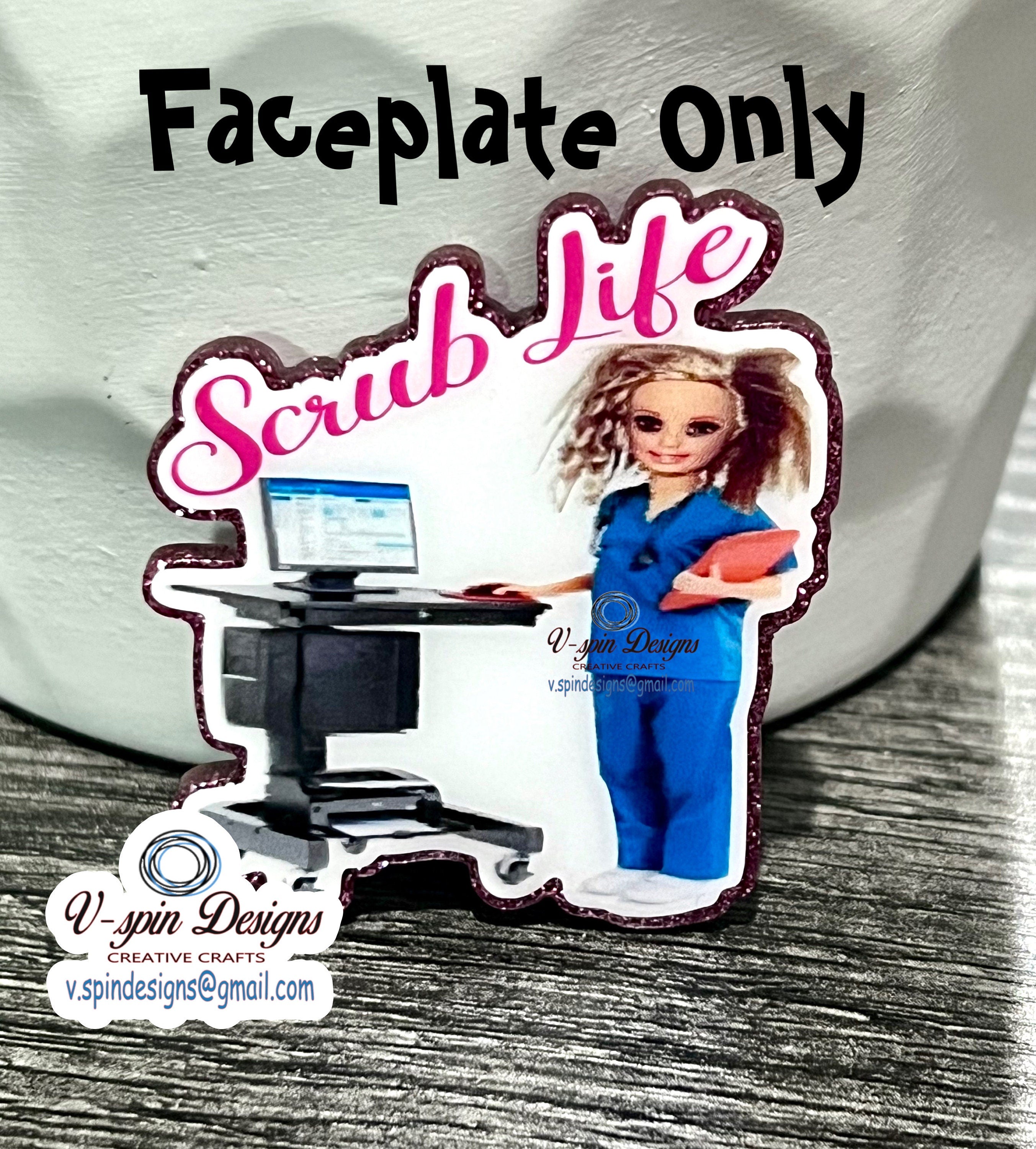 Funny Scrub Life Badge reel/ID Holder/card holder/nurse badge reels/funny badge reels/nurse gifts