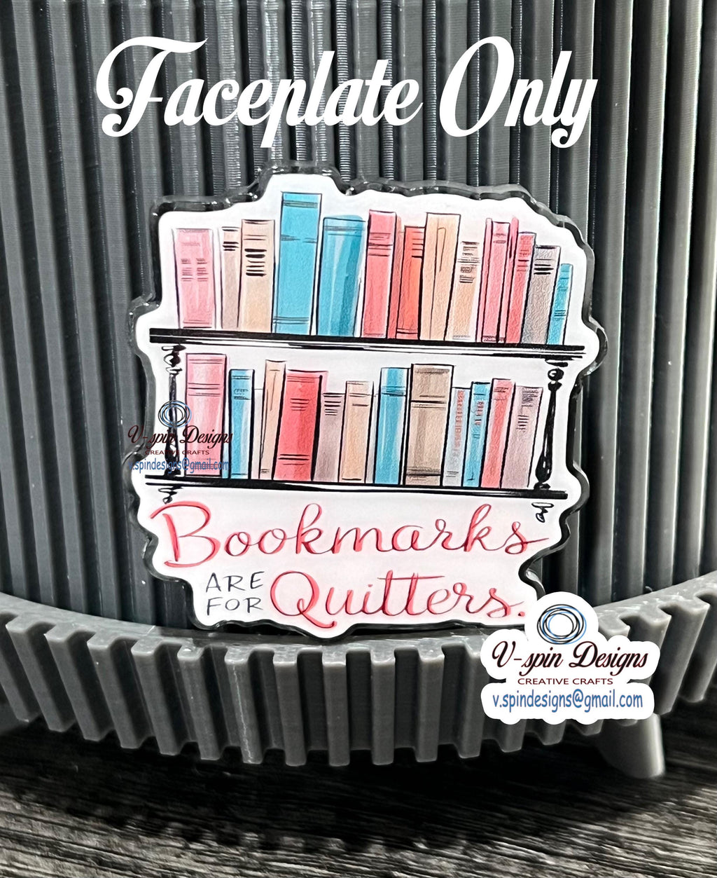 Bookmarks are for quitters Badge reel/ID Holder card holder/nurse/teachers/fun/book badge reels