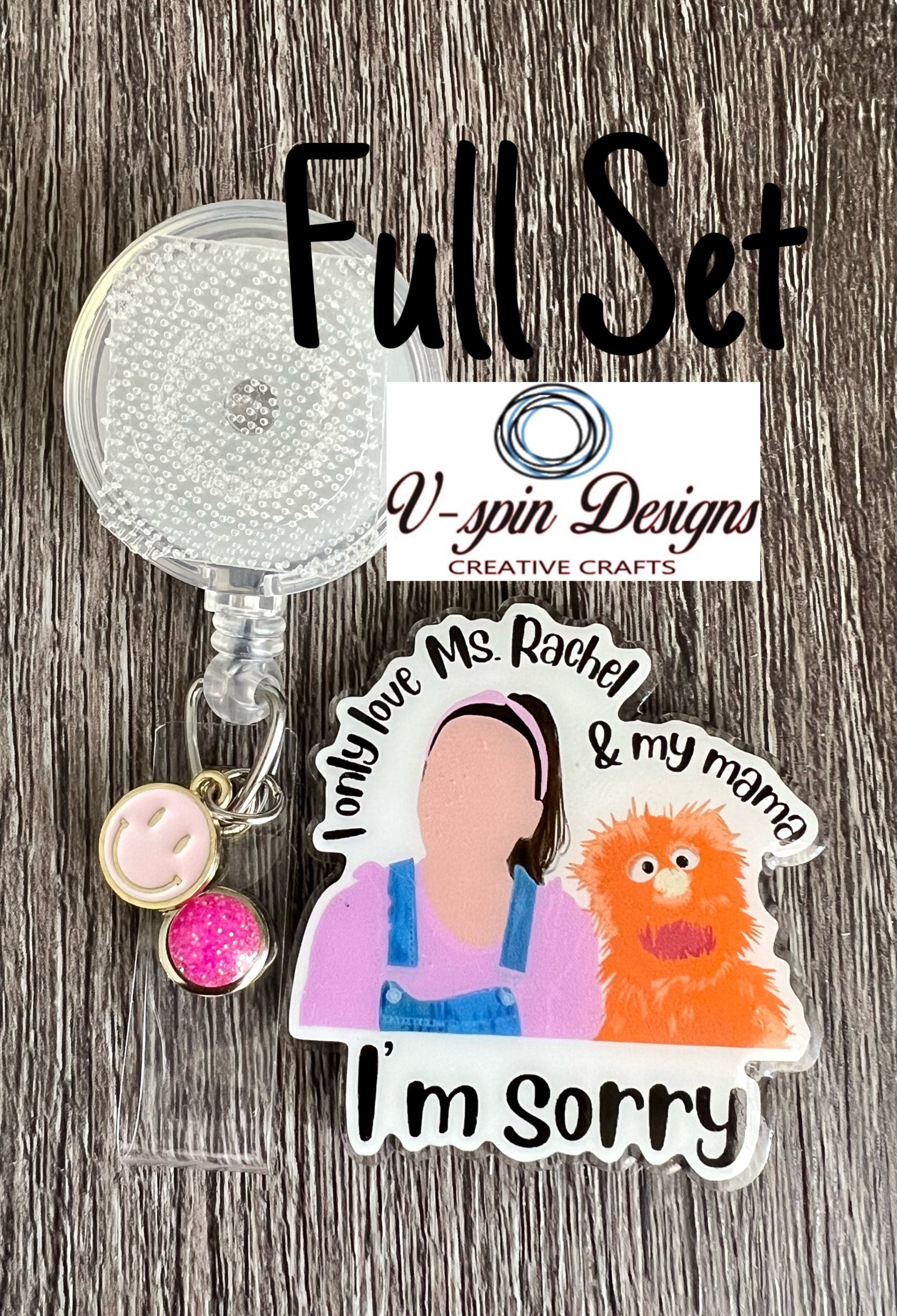 1.9”  Acrylic -Funny-I only love my momma Badge reel/ID Holder card holder/nurse/teachers/fun/silly