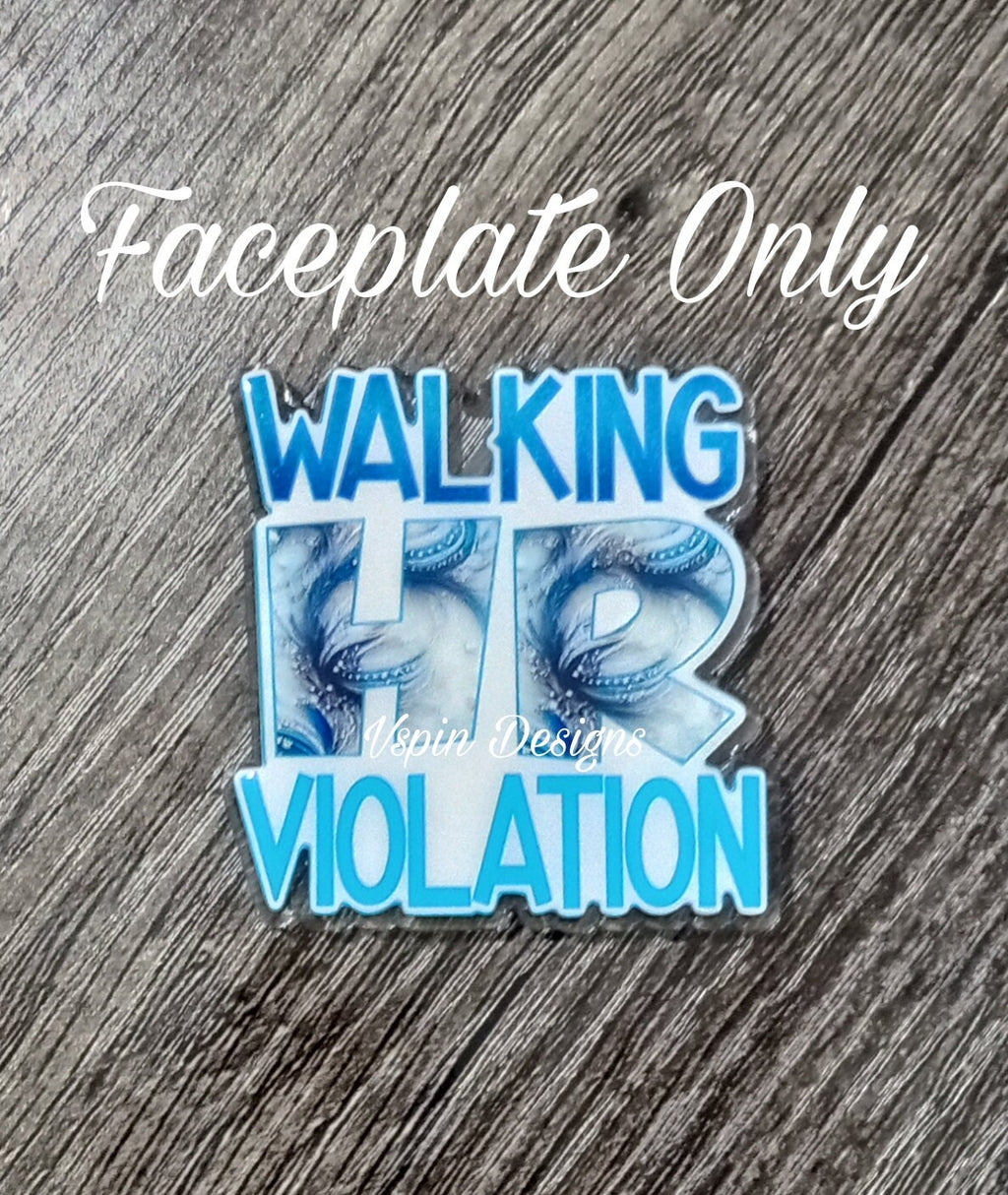 Walking HR Violation Badge reel/ID Holder card holder/nurse/teachers/fun/silly