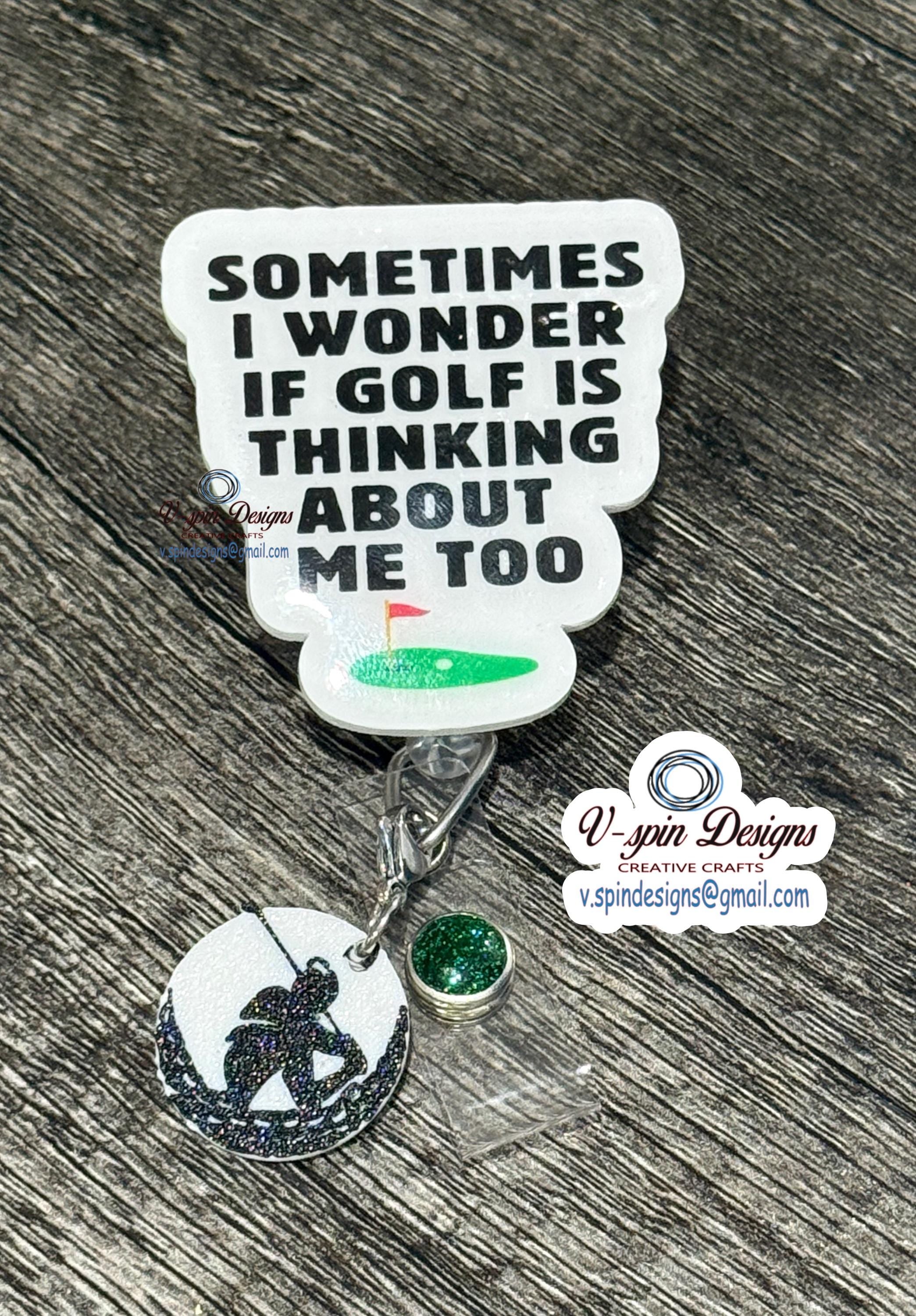 Golf Badge reels/ID holder/nurse/card holder/teachers/students/Sports Badge reels