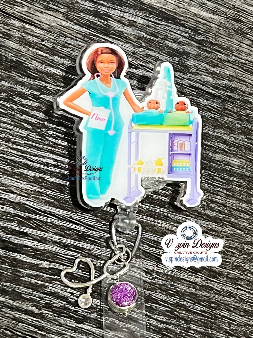 Labor and Delivery Nurse badge reel/ID Holder card holder/nurse/teachers/L&D badge reels