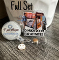 "So Much Room For Activities" Funny Badge Reel | Retractable Acrylic ID Holder