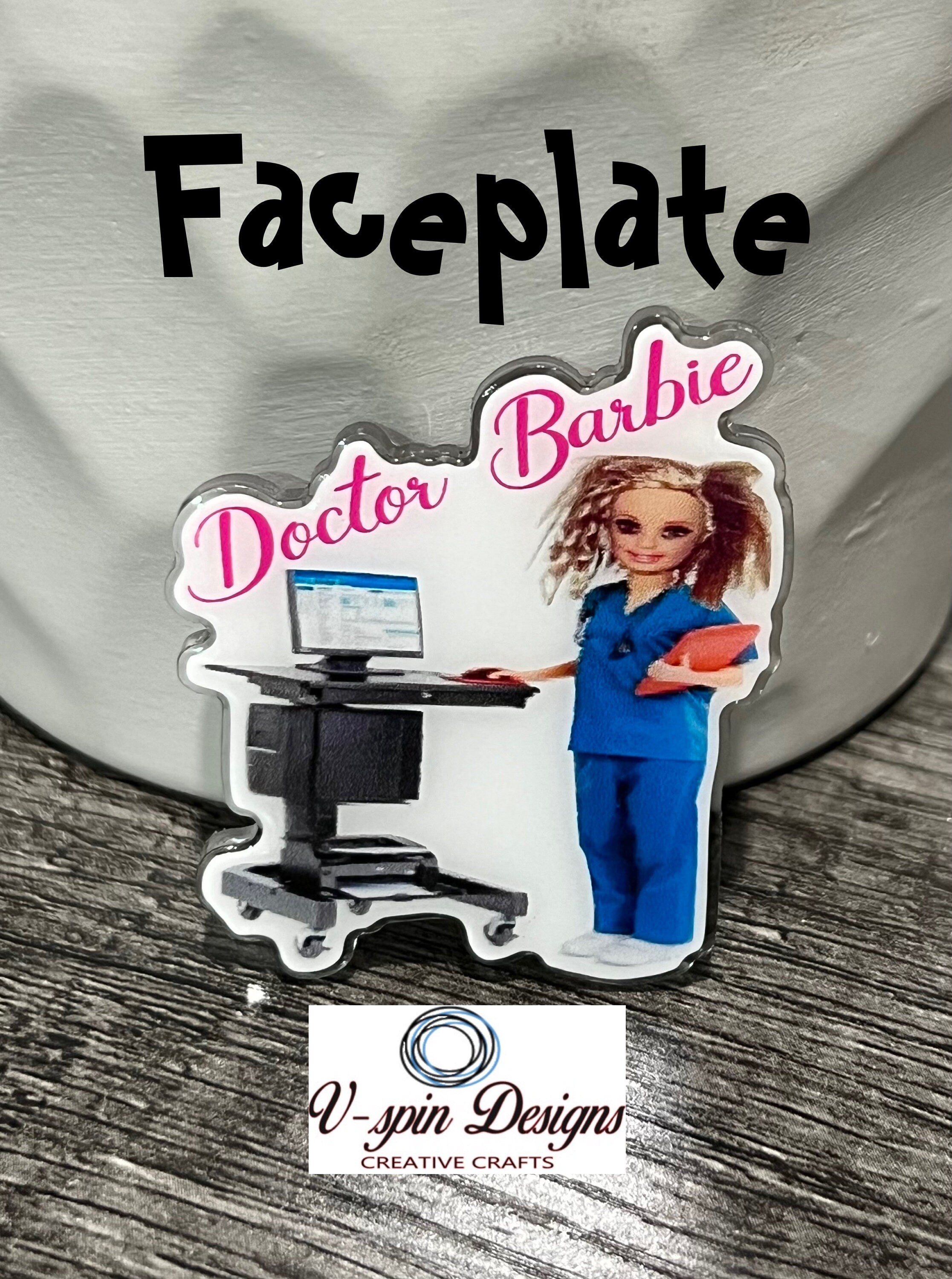 Doctor Badge Reel: Funny Acrylic Retractable ID Holder