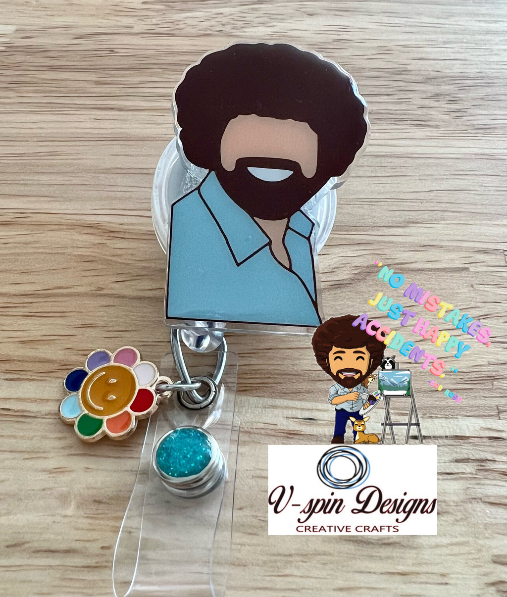 Bob retractable badge reel/ID Holder/card holder/art badge reels/funny badge reels/nurse badge reels