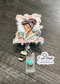 Funny 'My Alone Time' Badge Reel: Sarcastic badge reels/nurse badge reels/funny badge reels