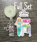 NICU Nurse Badge Reel | Retractable Acrylic ID Holder