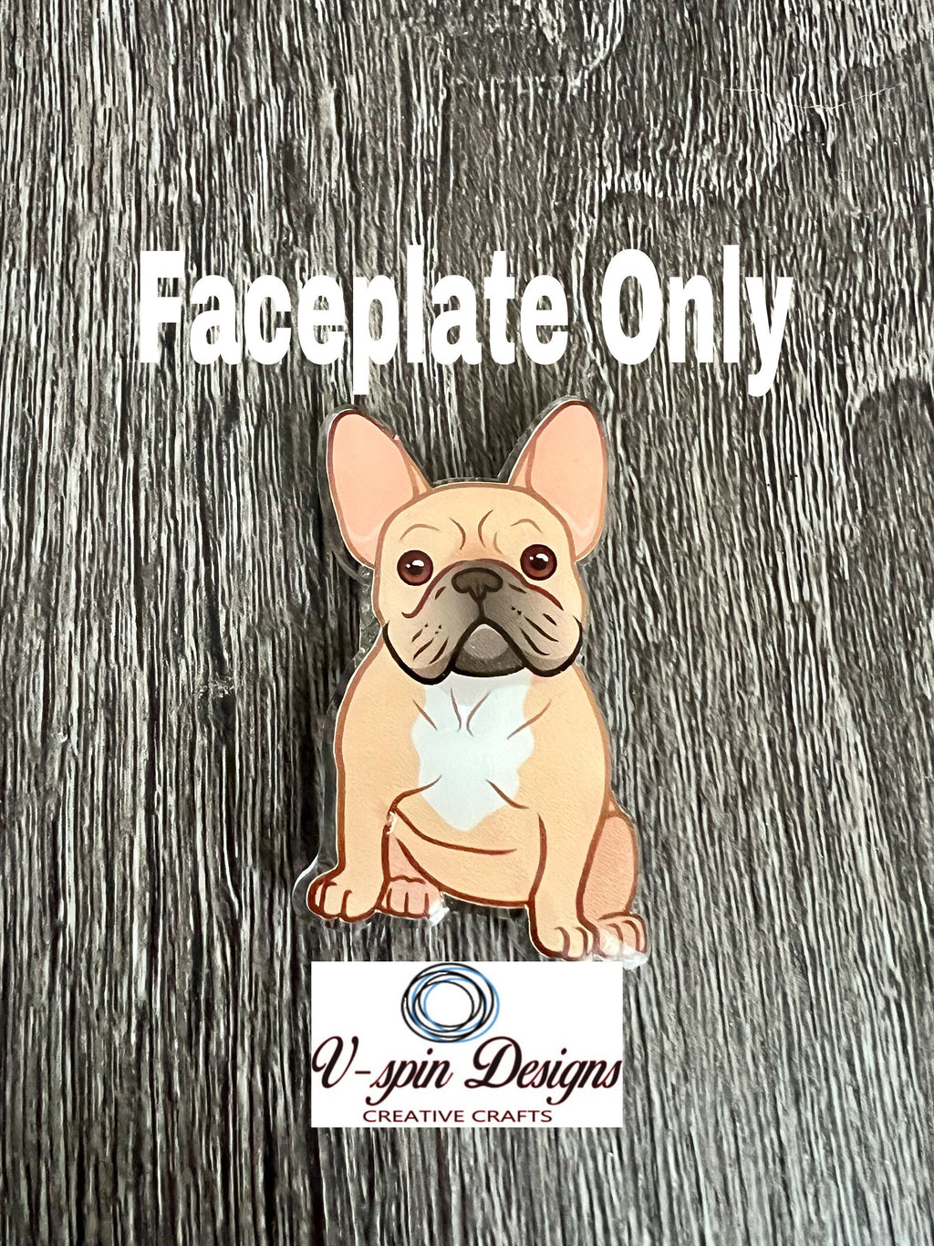 Frenchie Dog Badge Reel | Retractable Acrylic ID Holder for Dog Lovers