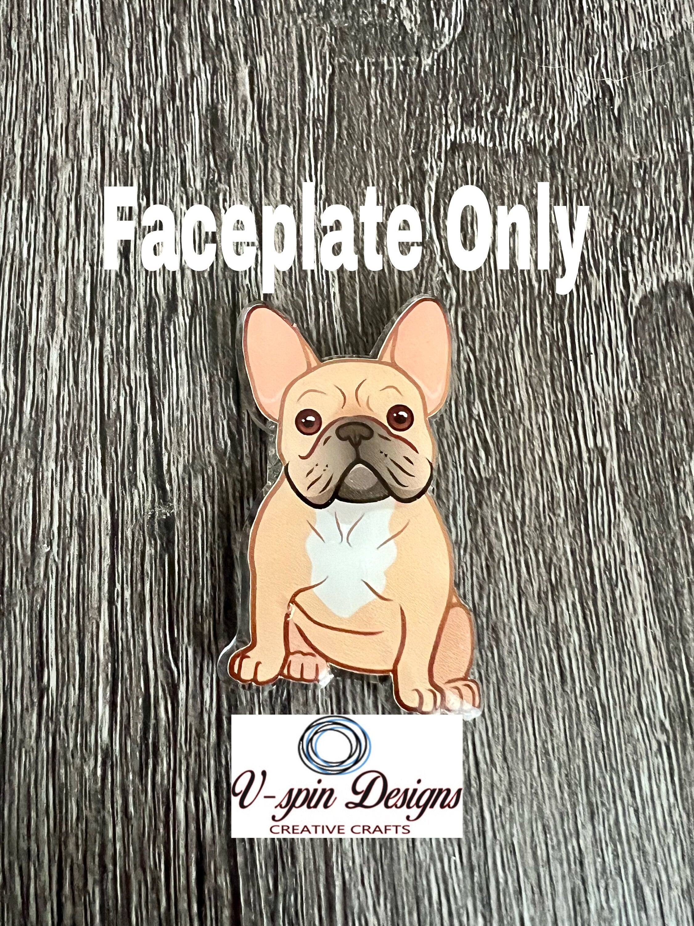Frenchie Dog Badge Reel | Retractable Acrylic ID Holder for Dog Lovers