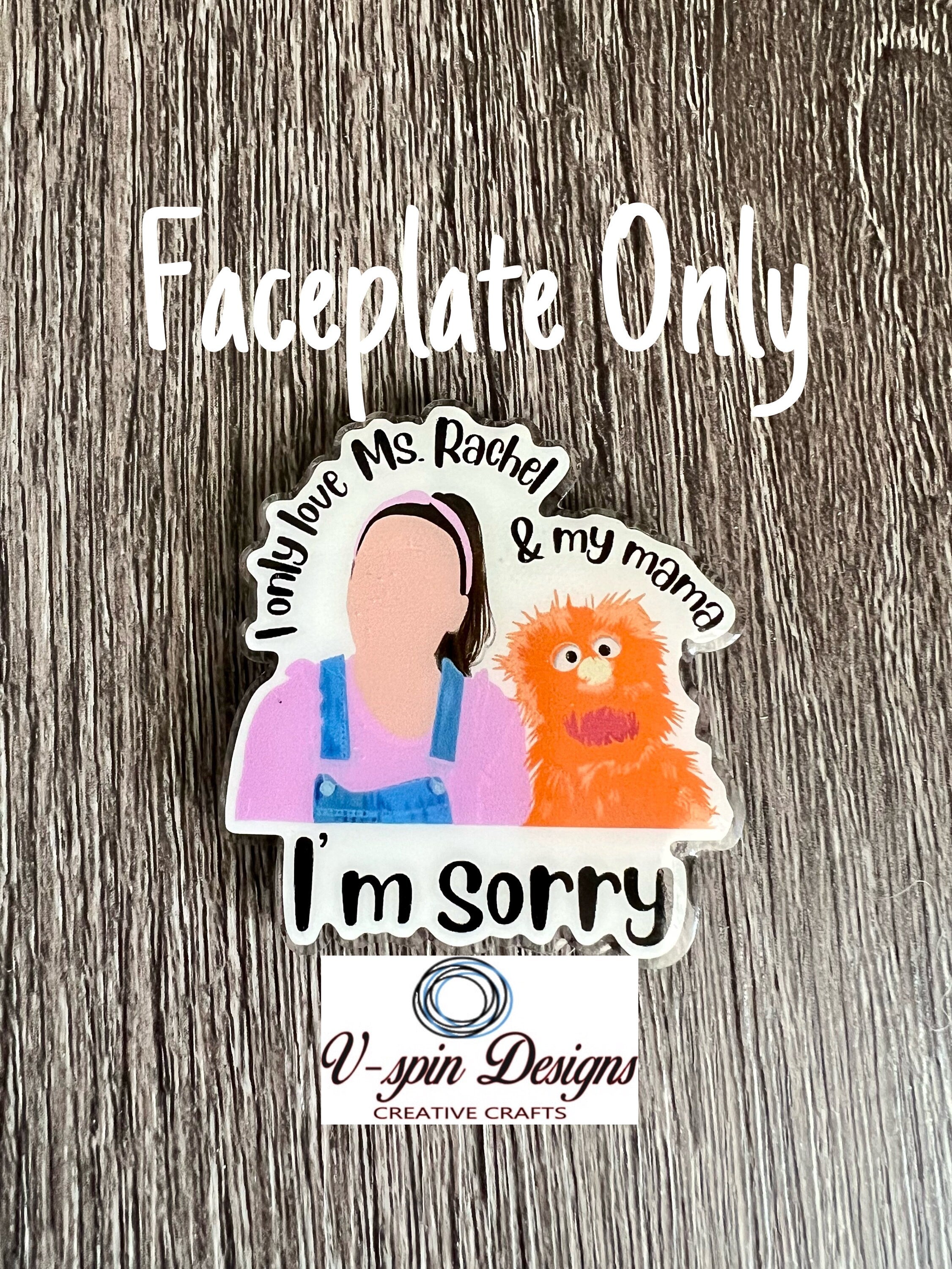 1.9”  Acrylic -Funny-I only love my momma Badge reel/ID Holder card holder/nurse/teachers/fun/silly