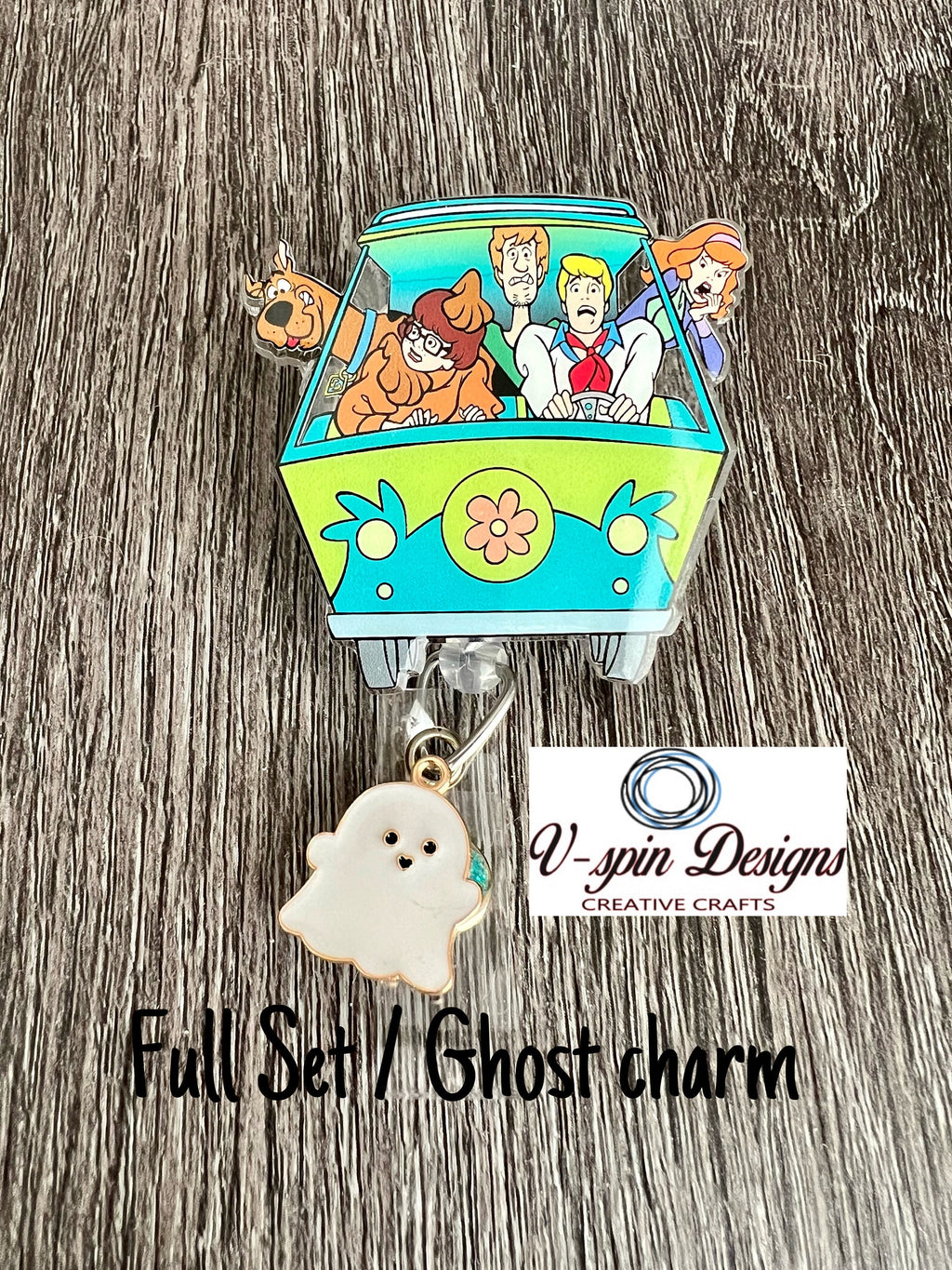 Mystery Van Badge Reel | Retractable Acrylic ID Holder