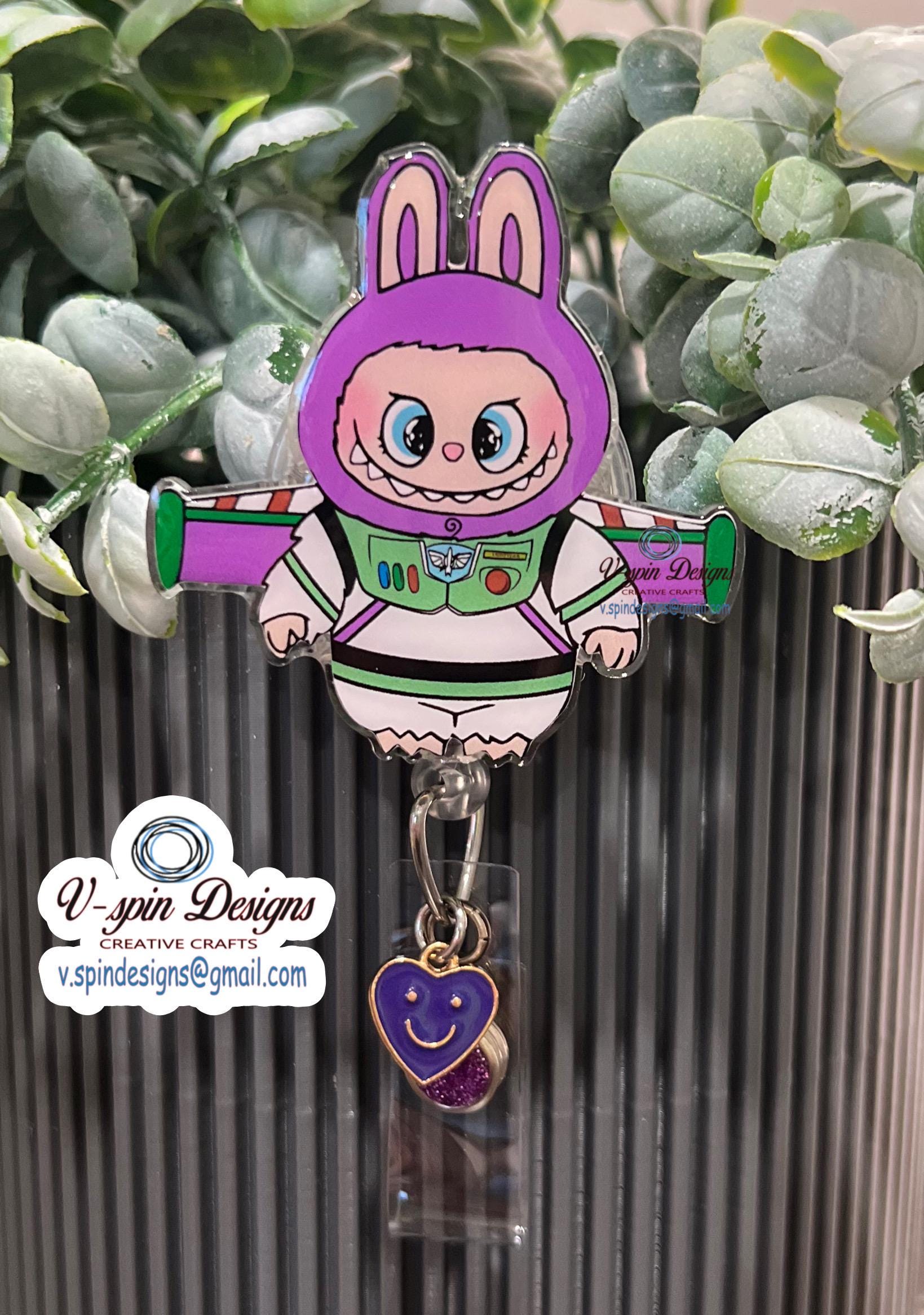 Little Monster LaBuzzBuzz Retractable Badge Reel: Acrylic ID Holder