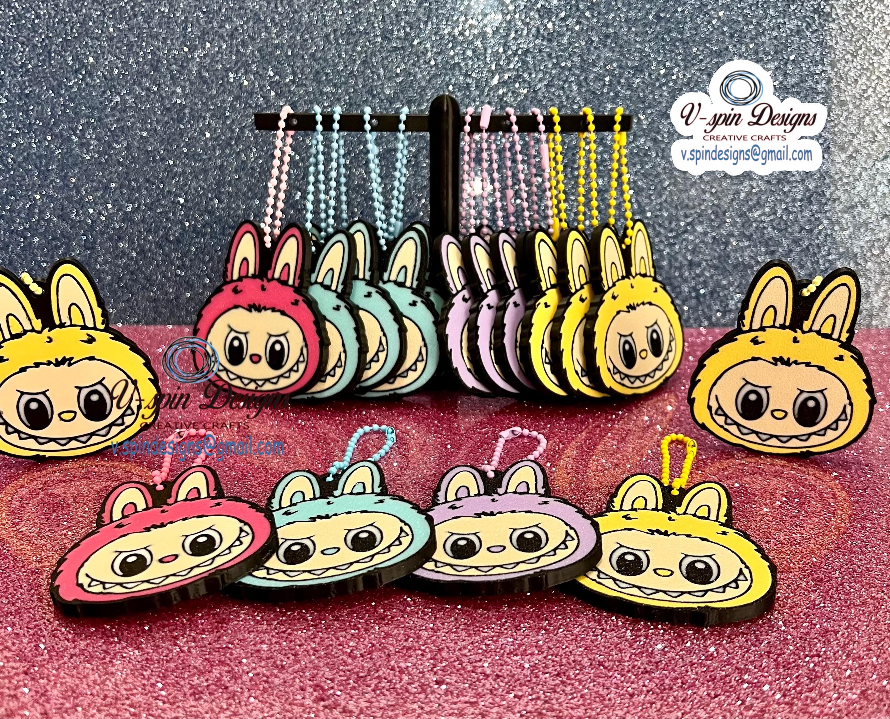 3D Printed Monster Keychain: Backpack Charm, Purse Zipper Pull
