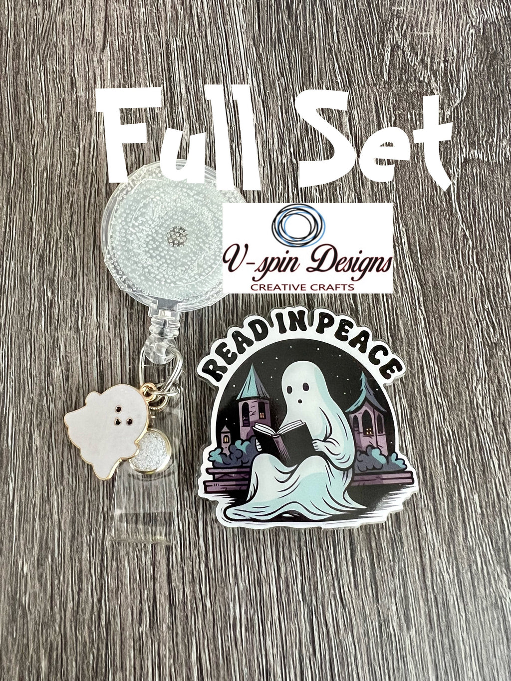 Read In Peace badge reel/ID Holder card holder/nurse badge reels/funny badge reels