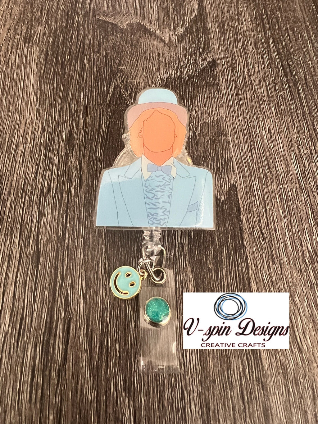 Funny Best Friends “Blue suit Best Friends” Badge reel/ID Holder card holder/nurse/teachers/fun/silly