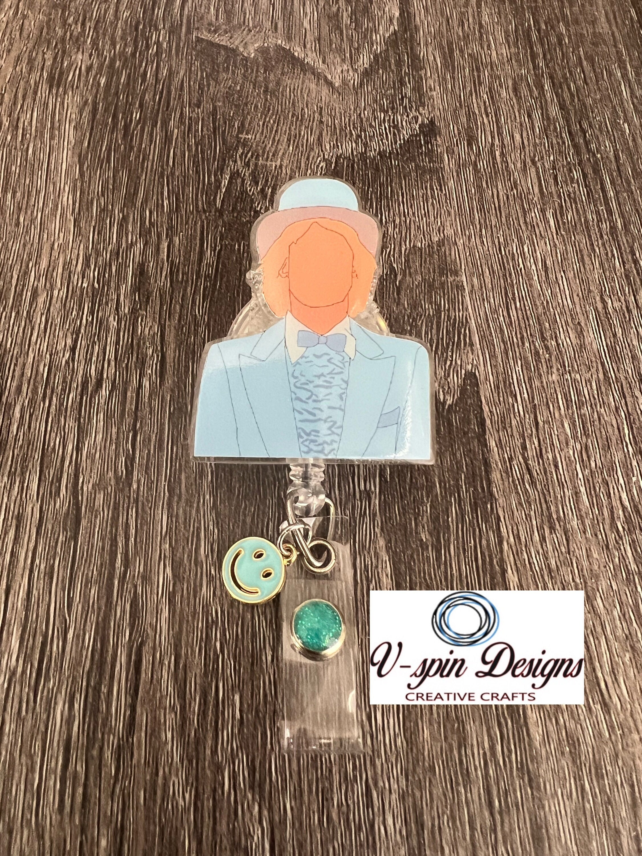 Funny Best Friends “Blue suit Best Friends” Badge reel/ID Holder card holder/nurse/teachers/fun/silly