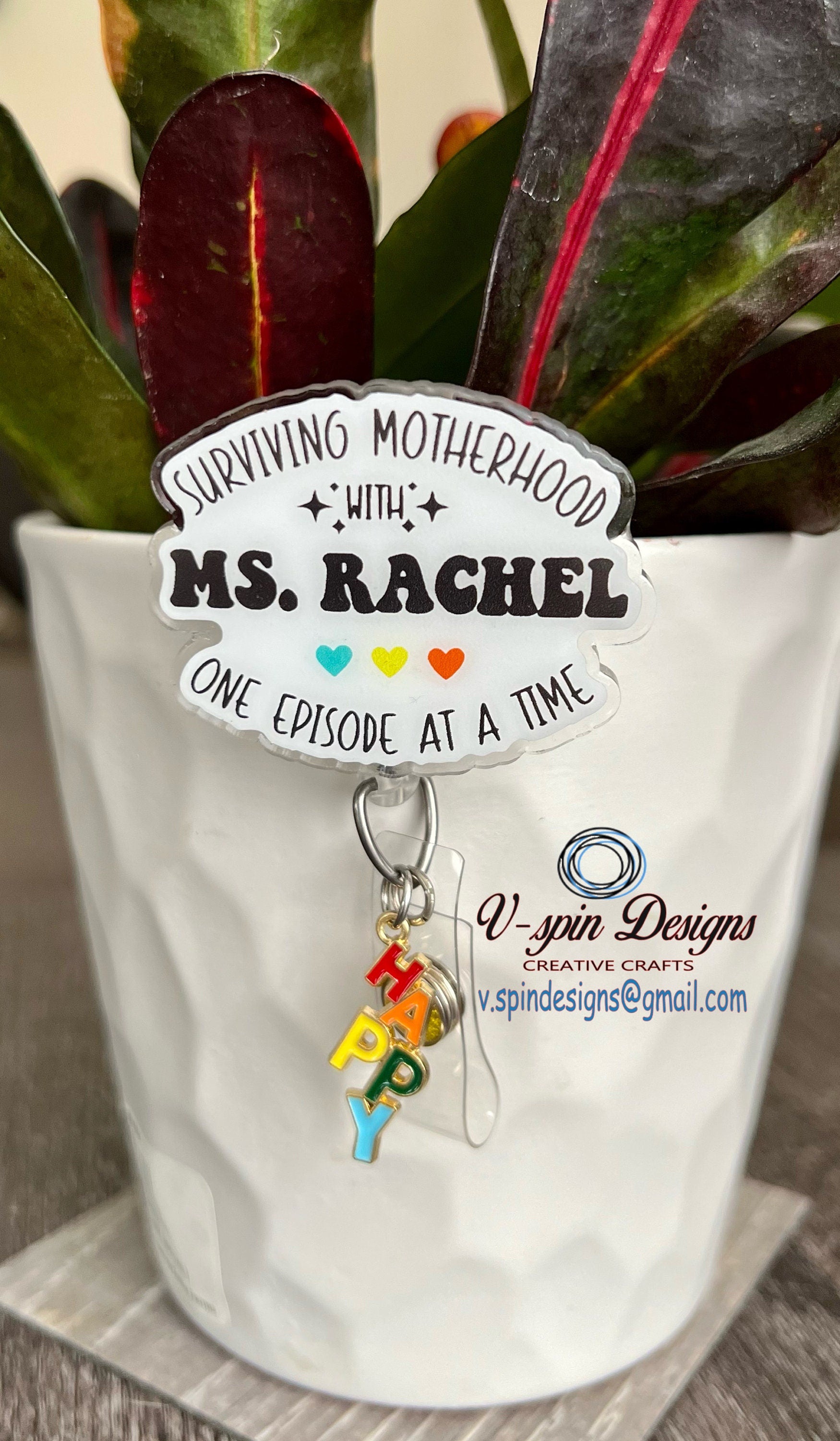 Surviving Motherhood Badge reel/ID Holder card holder/nurse/teachers/funny badge reels
