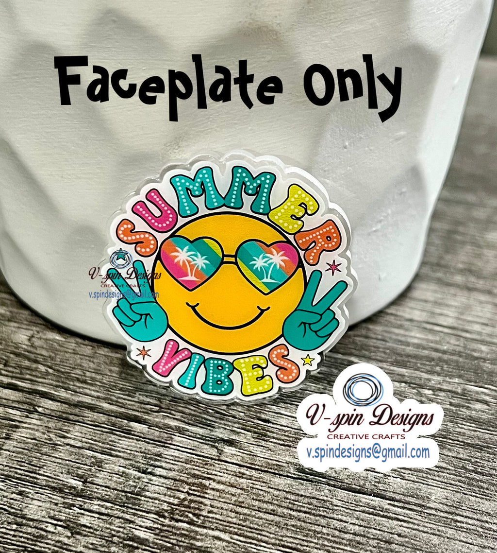 Summer Vibes retractable badge reel/ID Holder/card holder/nurses/teachers/nurses/badge reels