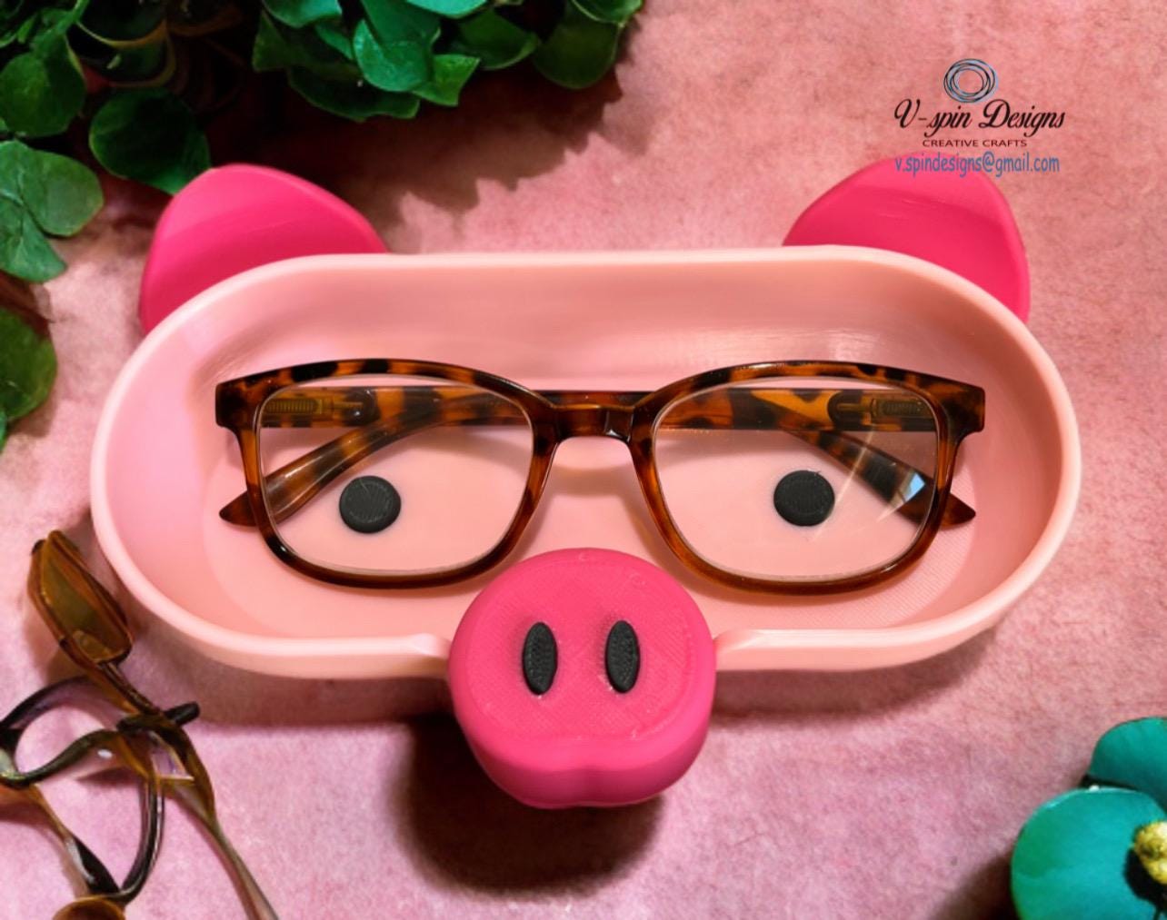 Funny Farm Animal Eyeglass Holder: 3D Printed Nick Knack Tray, Gifts for kids