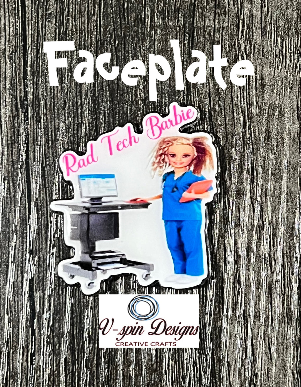 Rad Tech Badge Reel | Funny Radiology Retractable Acrylic ID Holder