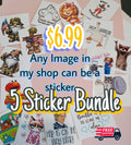 Any 5 Stickers, Sticker Bundles, Vinyl Stickers for Laptops, Water Bottles/Tumblers/Sticker Custom pack,