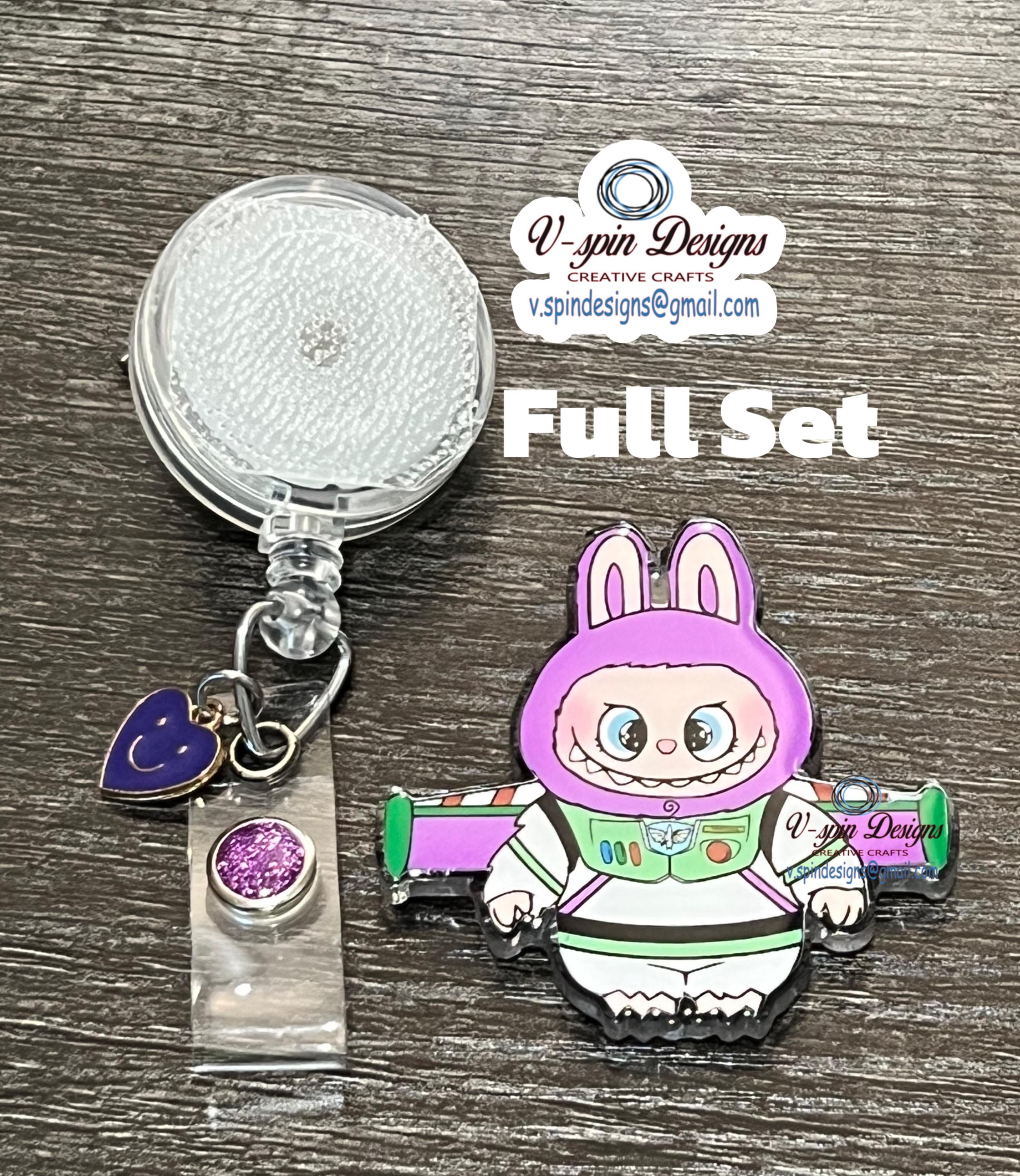 Little Monster LaBuzzBuzz Retractable Badge Reel: Acrylic ID Holder