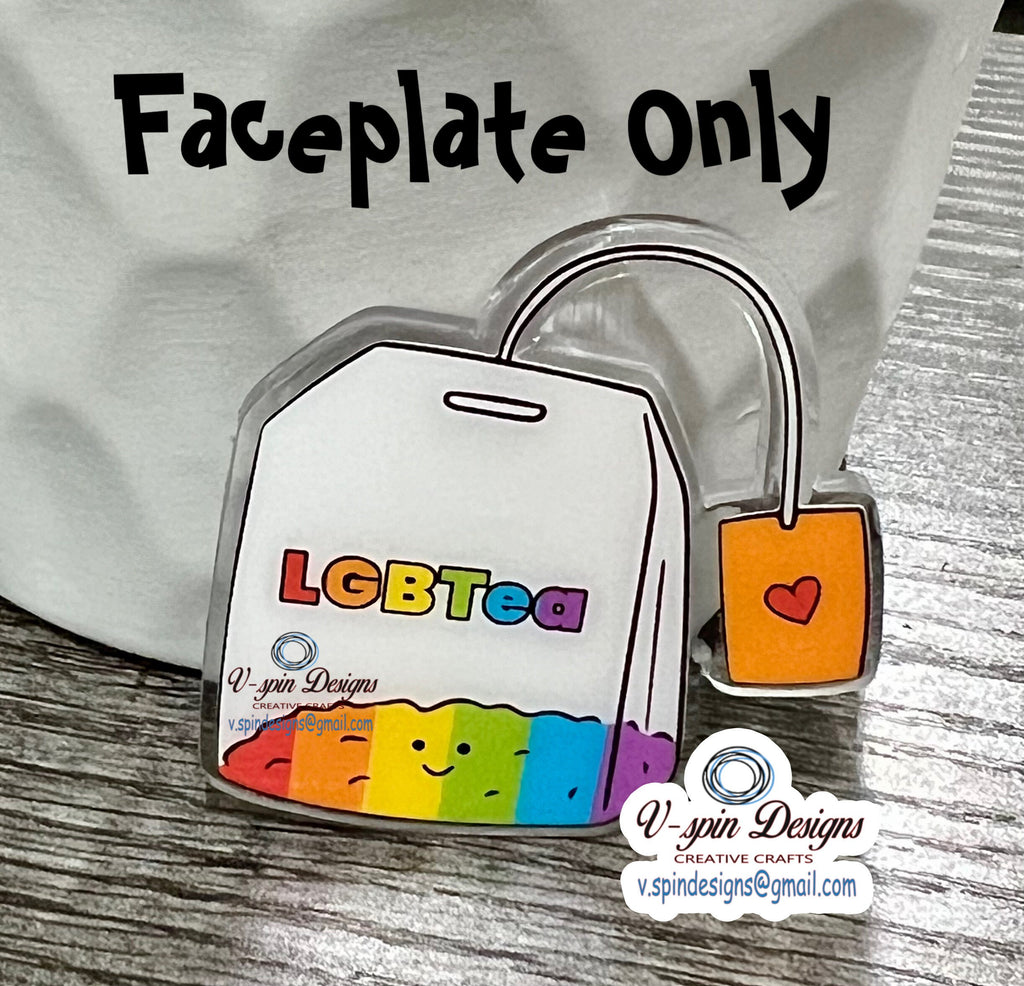 LGBTea  Badge reel/ID Holder card holder/nurse/teachers/fun/silly/