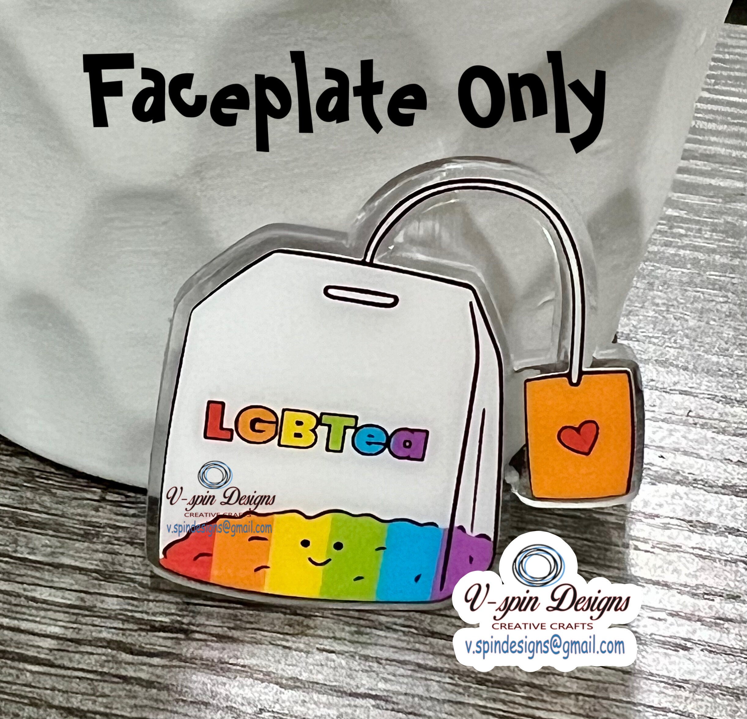LGBTea  Badge reel/ID Holder card holder/nurse/teachers/fun/silly/