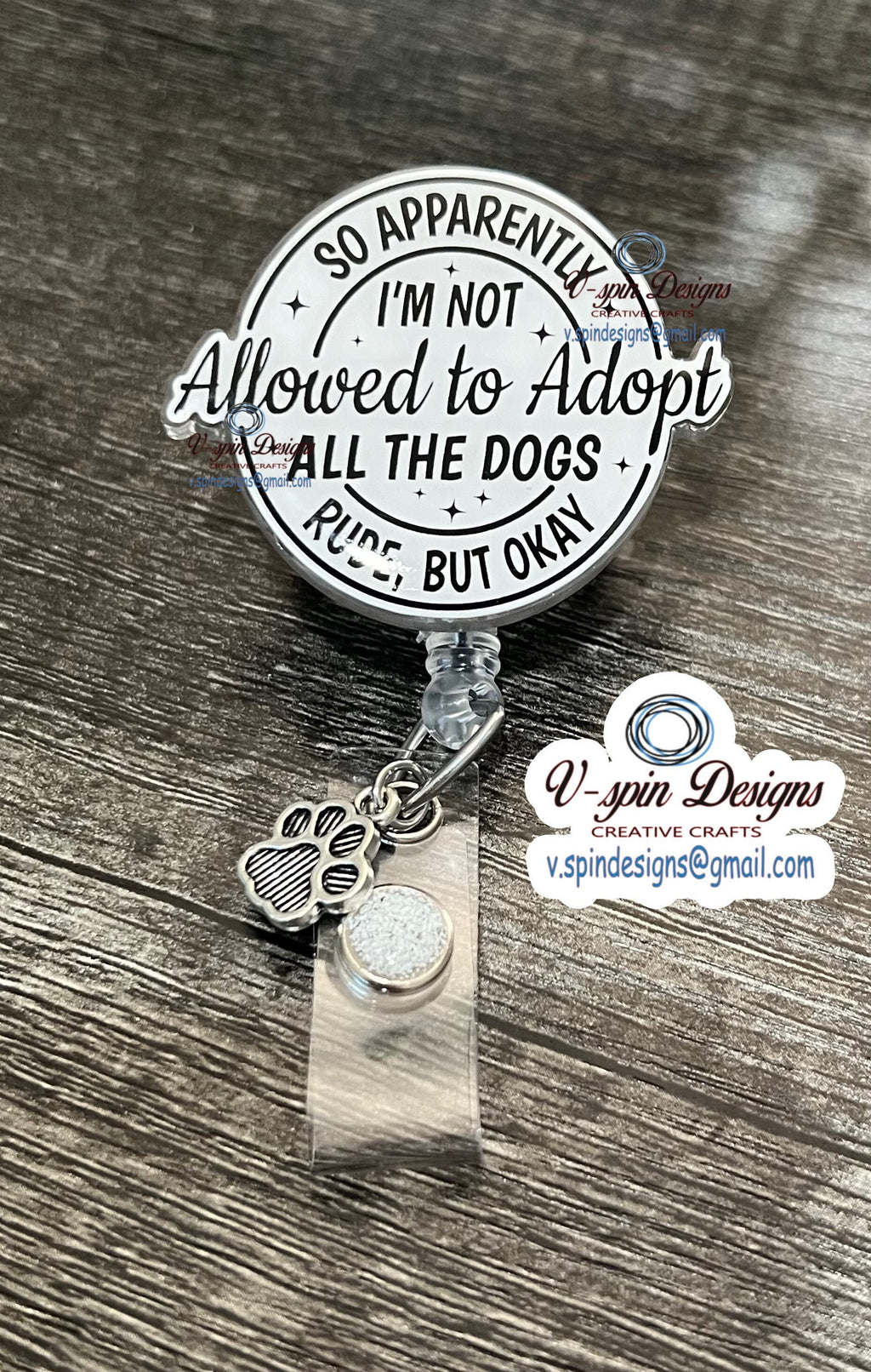 "So Apparently I'm Not Allowed to Adopt All the Dogs" Badge Reel | Funny ID Holder