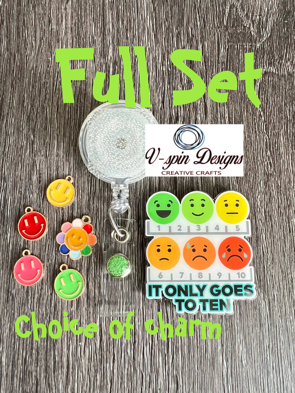 "It Only Goes to 10" Badge Reel | Funny Retractable Acrylic ID Holder