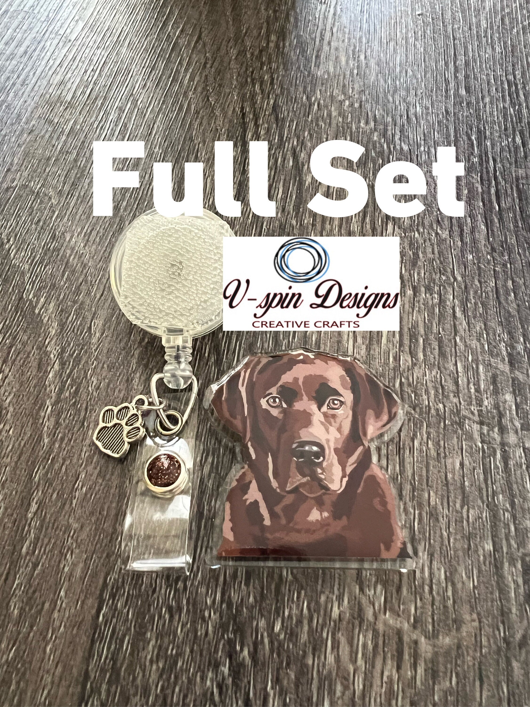 Labrador dog Badge reel/ID Holder card holder/nurse/teachers/dog badge reels