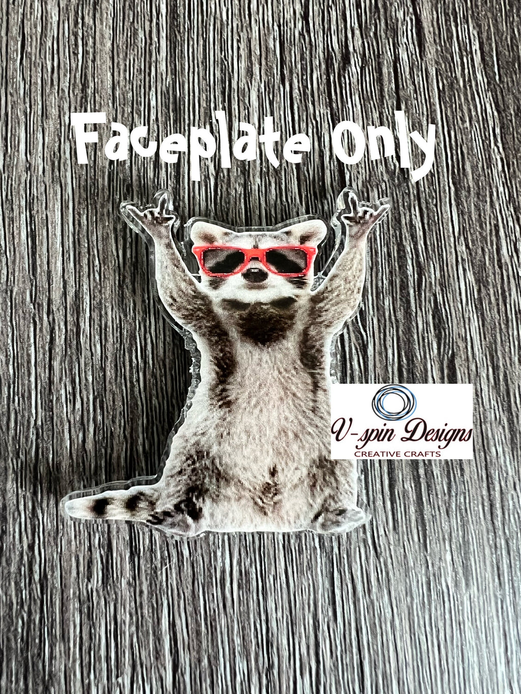 Funny Rockin' Racoon Badge reel/ID Holder card holder/nurse badge reels/teachers/funny badge reels/racoon badge reels/gift for nurses