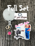Rad Tech Badge Reel | Funny Radiology Retractable Acrylic ID Holder