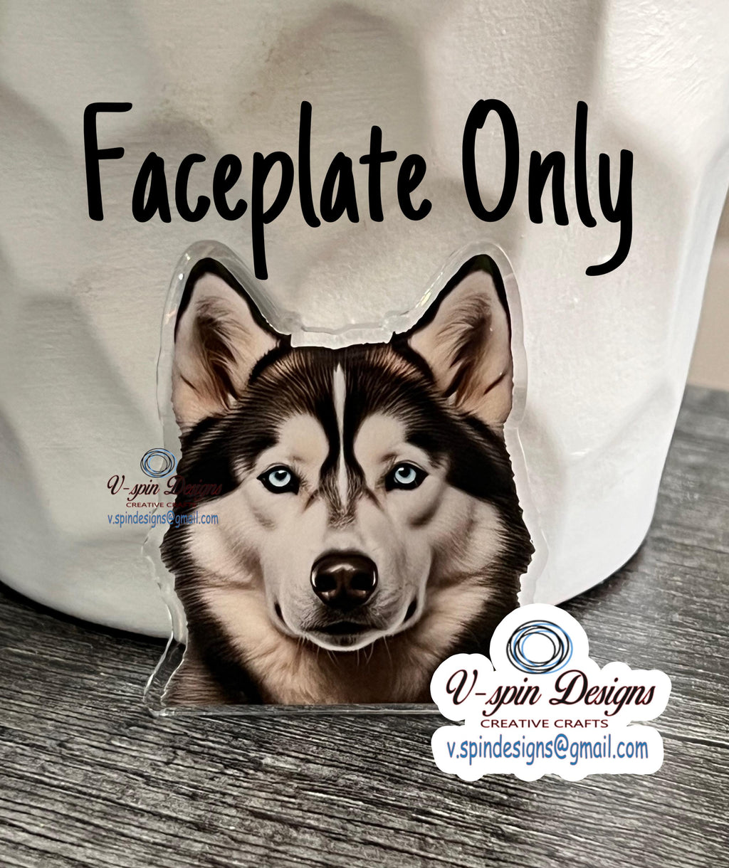Siberian Husky badge reel/ID Holder/card holder/dogs/nurse