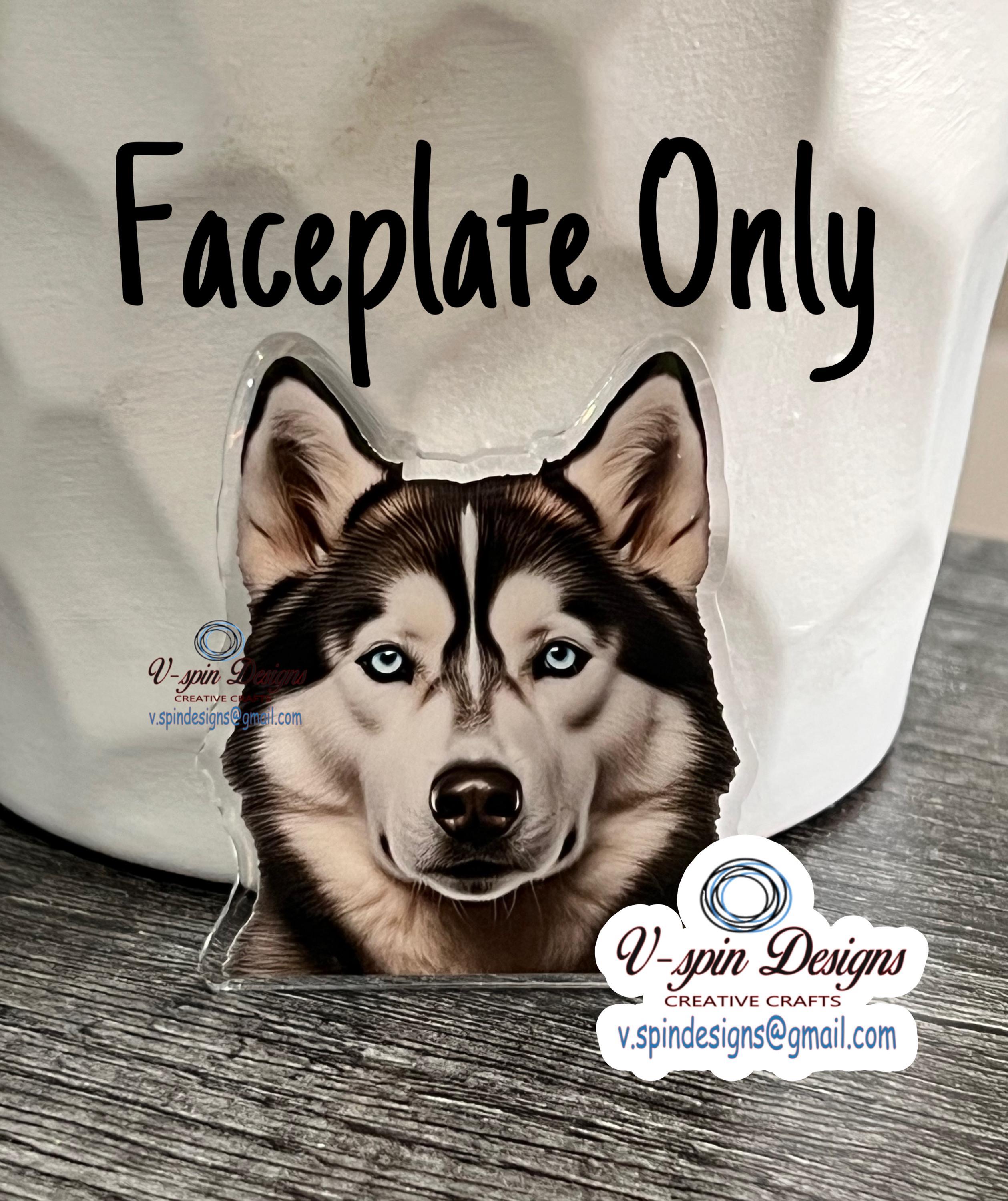Siberian Husky badge reel/ID Holder/card holder/dogs/nurse