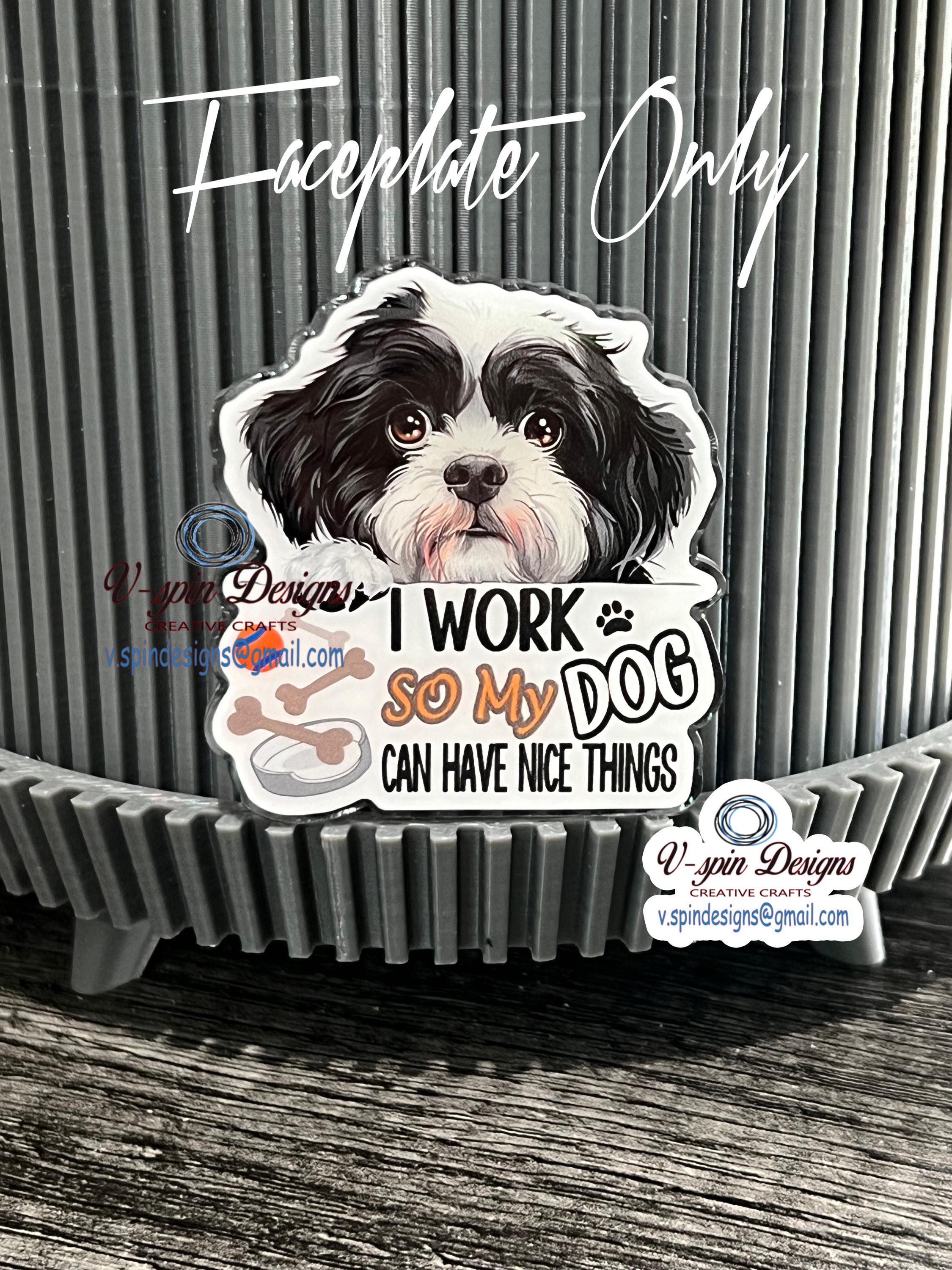 Shih Tzu dog Badge reel/ID Holder/card holder/nurses/teachers/students/dog badge reels