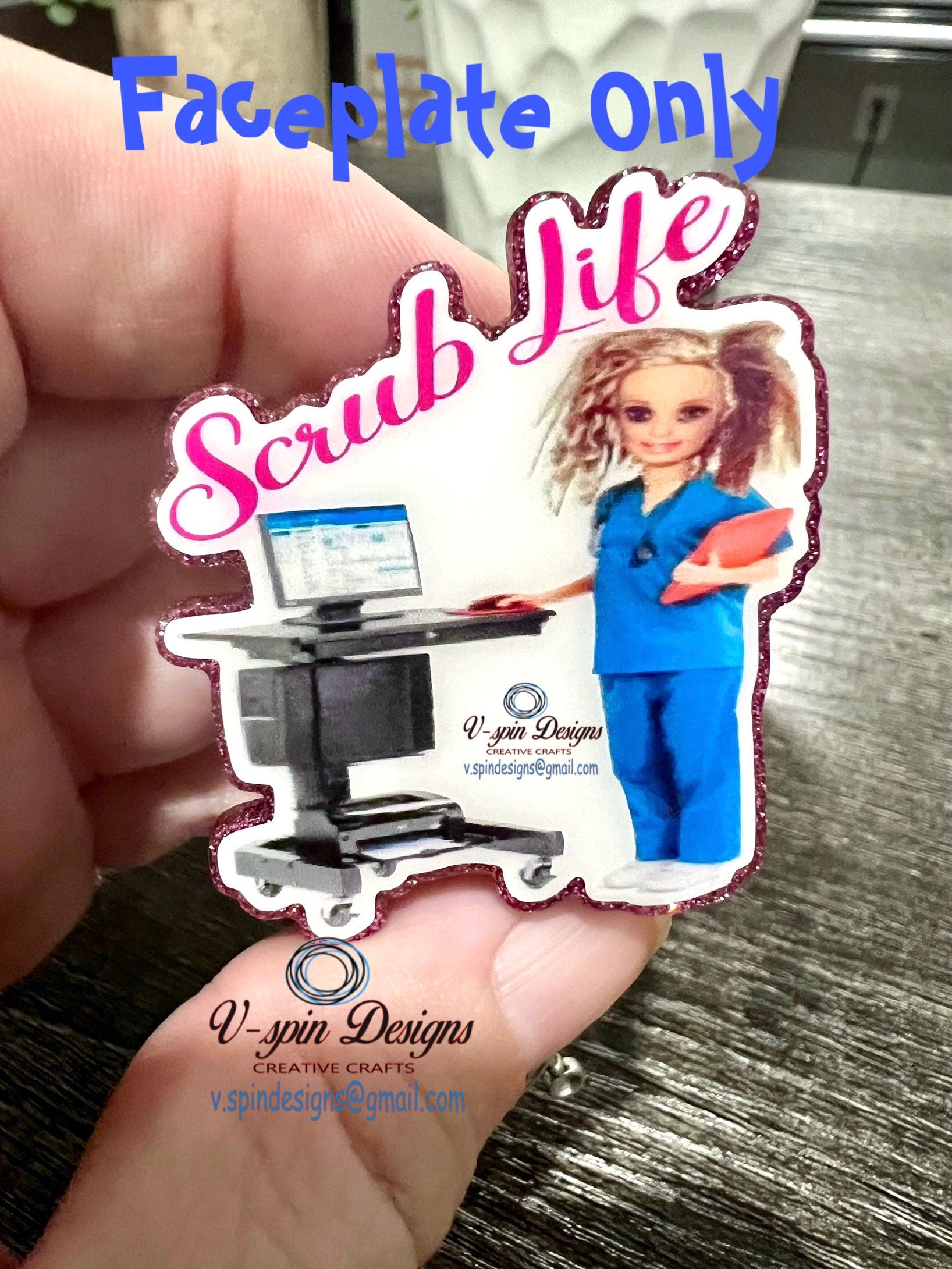 Funny Scrub Life Badge reel/ID Holder/card holder/nurse badge reels/funny badge reels/nurse gifts