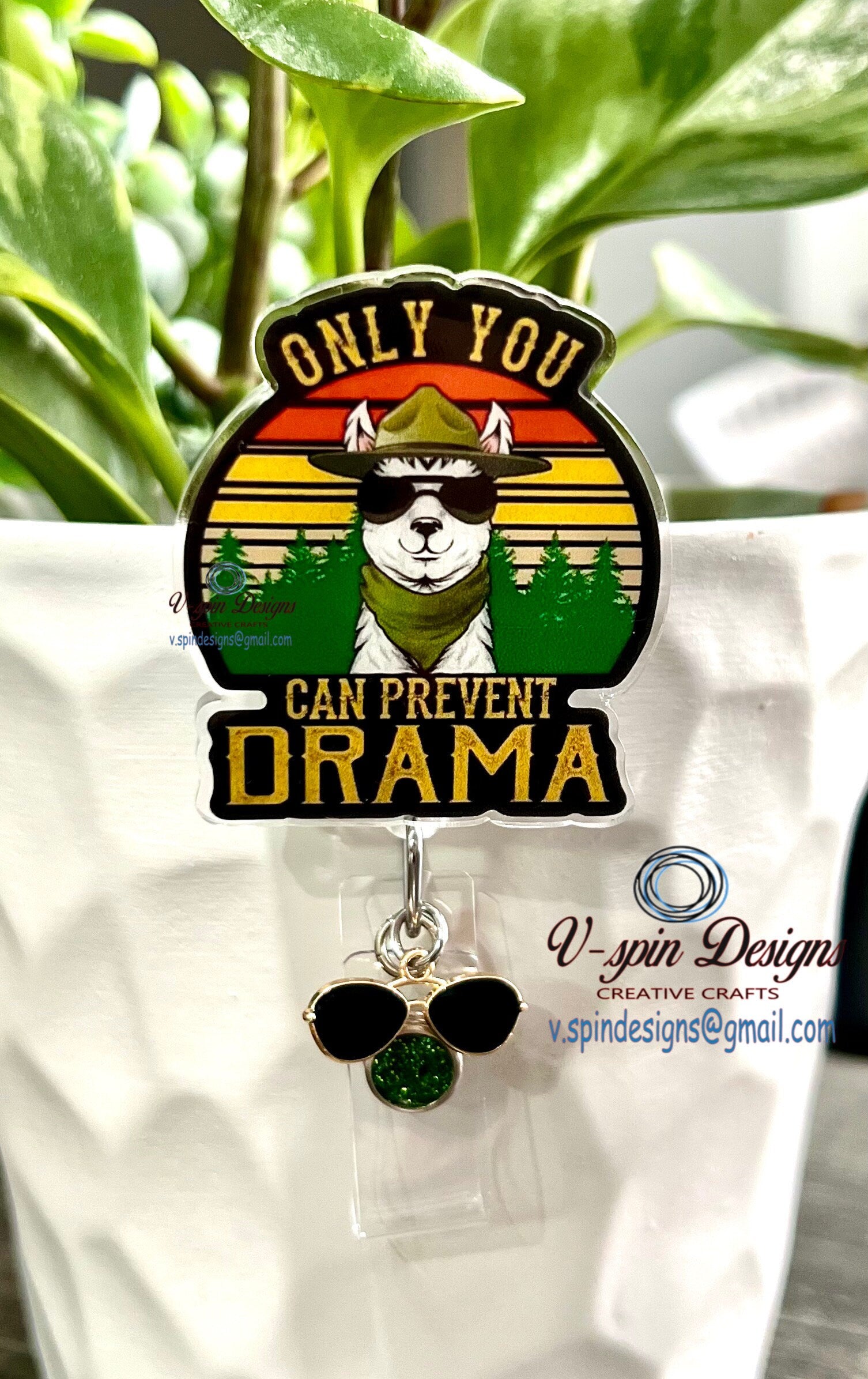 Only you can prevent Drama Llama Badge reel/ID Holder/card holder/nurse/fun/silly