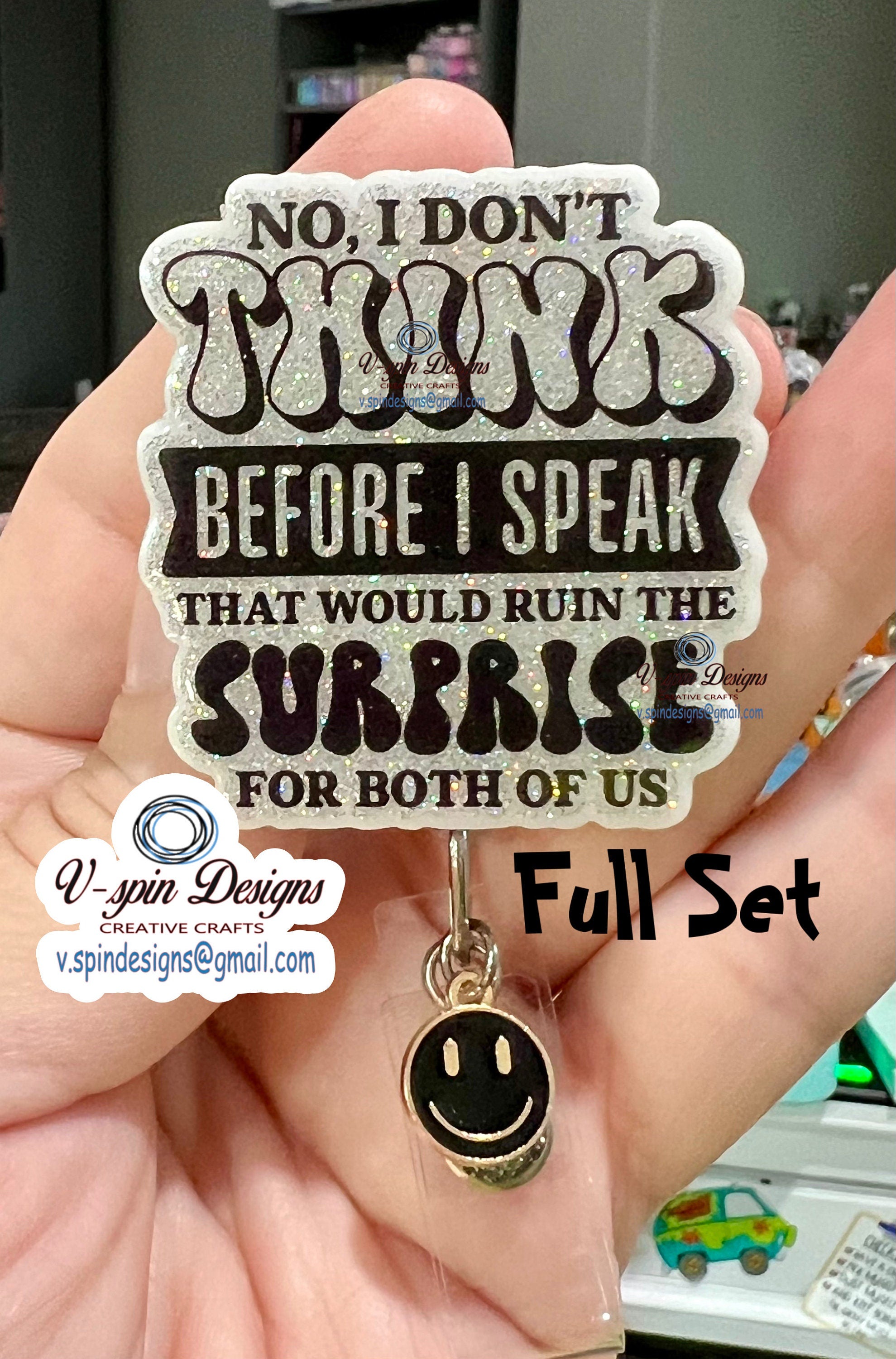No I Don’t Think Badge reel/funny badge reels
