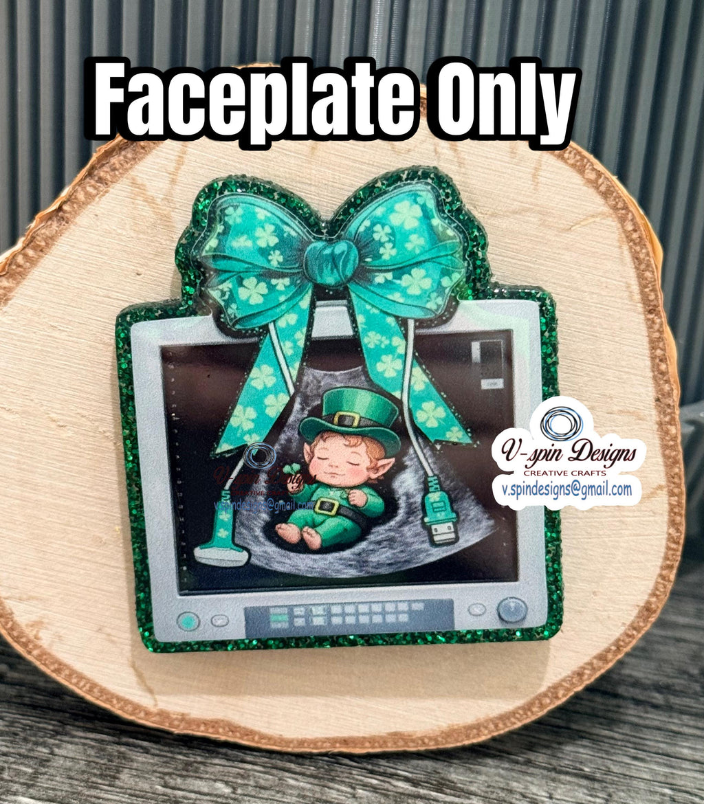 Baby Leprechaun Badge reel/Sonography Tech/ultrasound technology