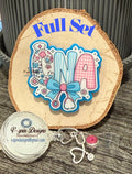 CNA Badge Reel: Light Blue Acrylic Retractable ID Holder