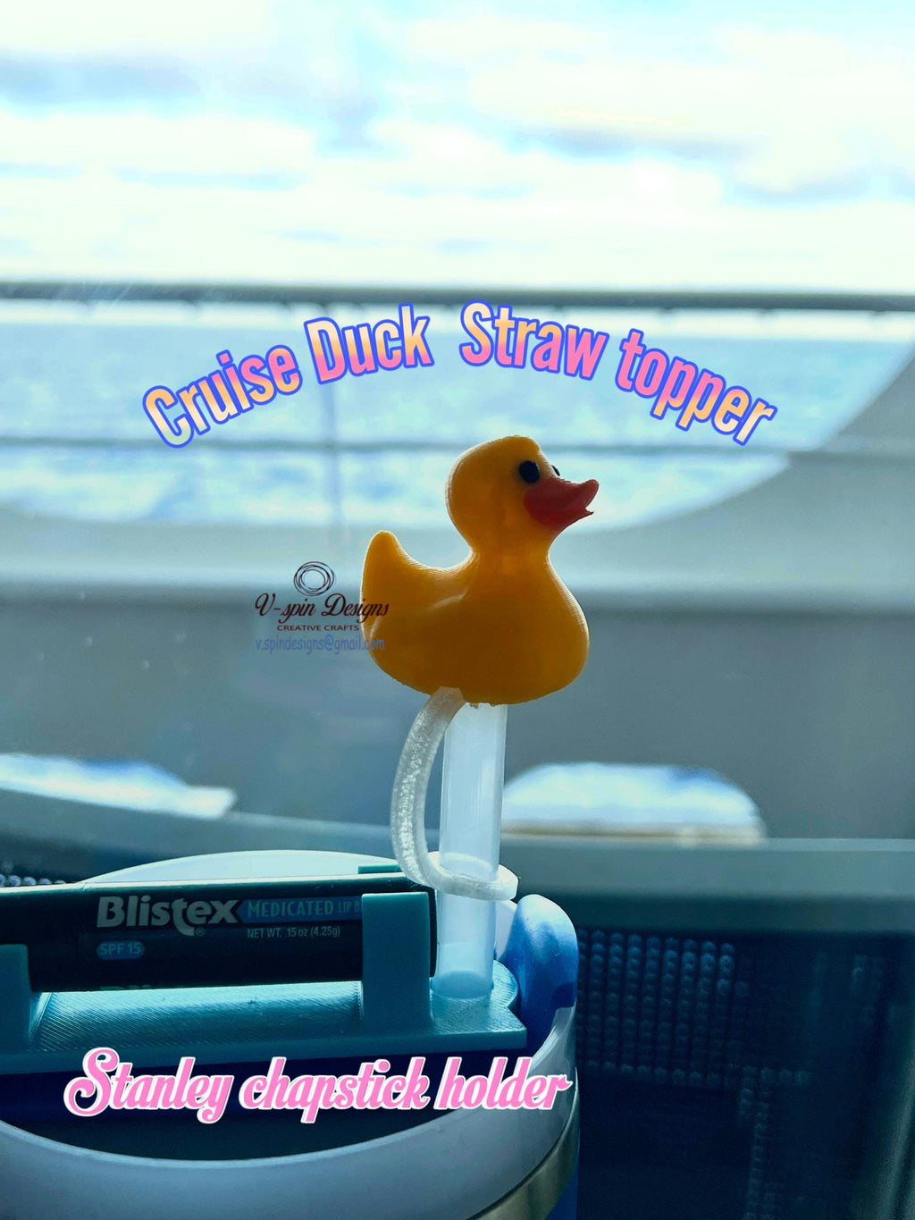 Duck Straw Topper | Stanley Cup Accessory & Cruise Duck Gift
