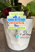 Funny “Idiots Happen” Badge reel/ID Holder/card holder/nurse badge reels/funny badge reels/sarcastic badge reels
